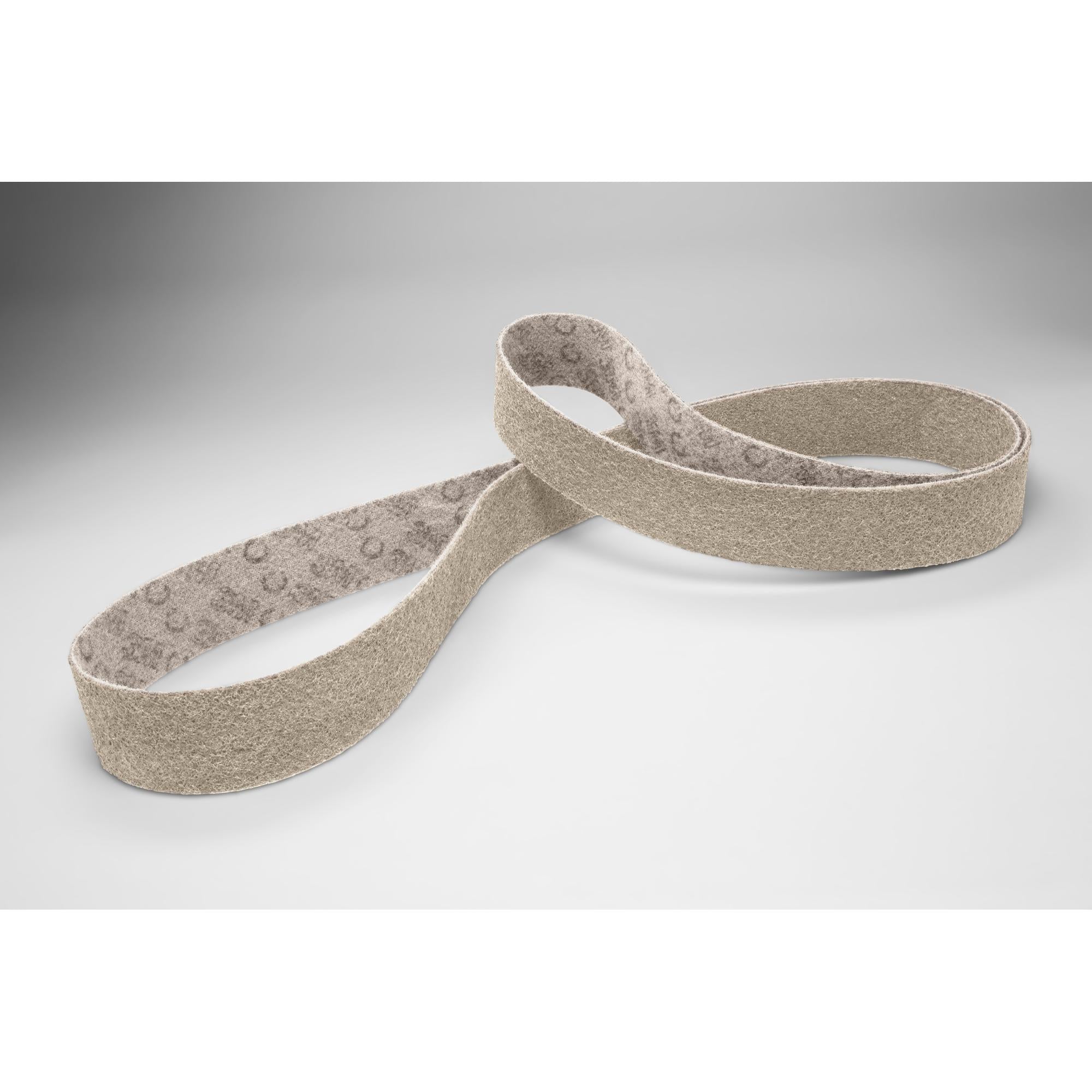 Scotch-Brite Surface Conditioning Low Stretch Belt, SC-BL, Talc , 2 inx 36 in