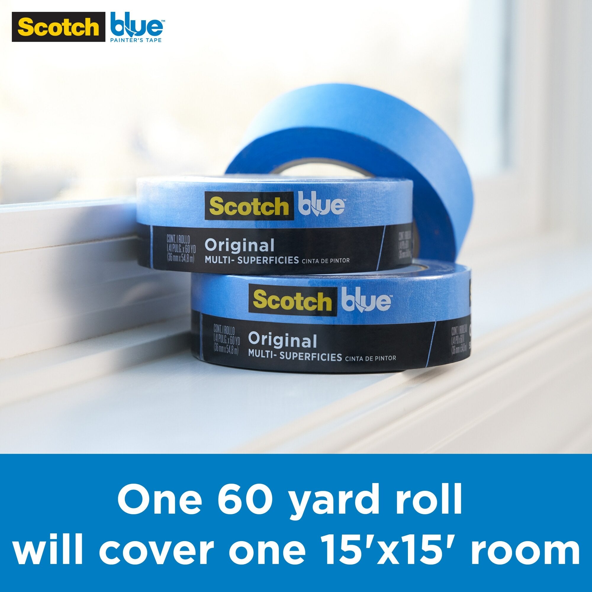 ScotchBlue Original Painter’s Tape 2090-18NC, 0.70 in x 60 yd (18mm x54,8m) Online Hot Sale