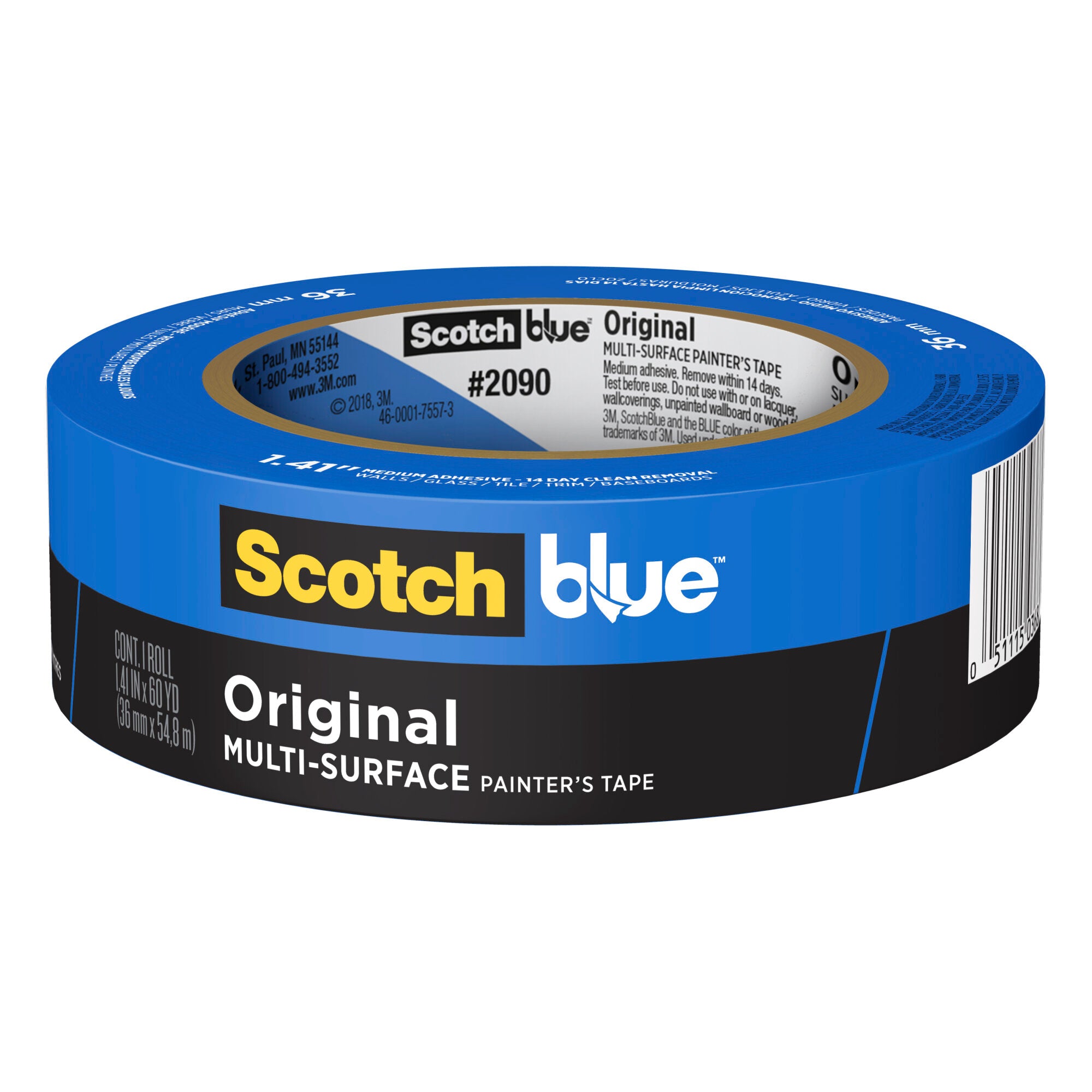 ScotchBlue Original Painter’s Tape 2090-36EC, 1.41 in x 60 yd (36mm x54,8m) Hot on Sale