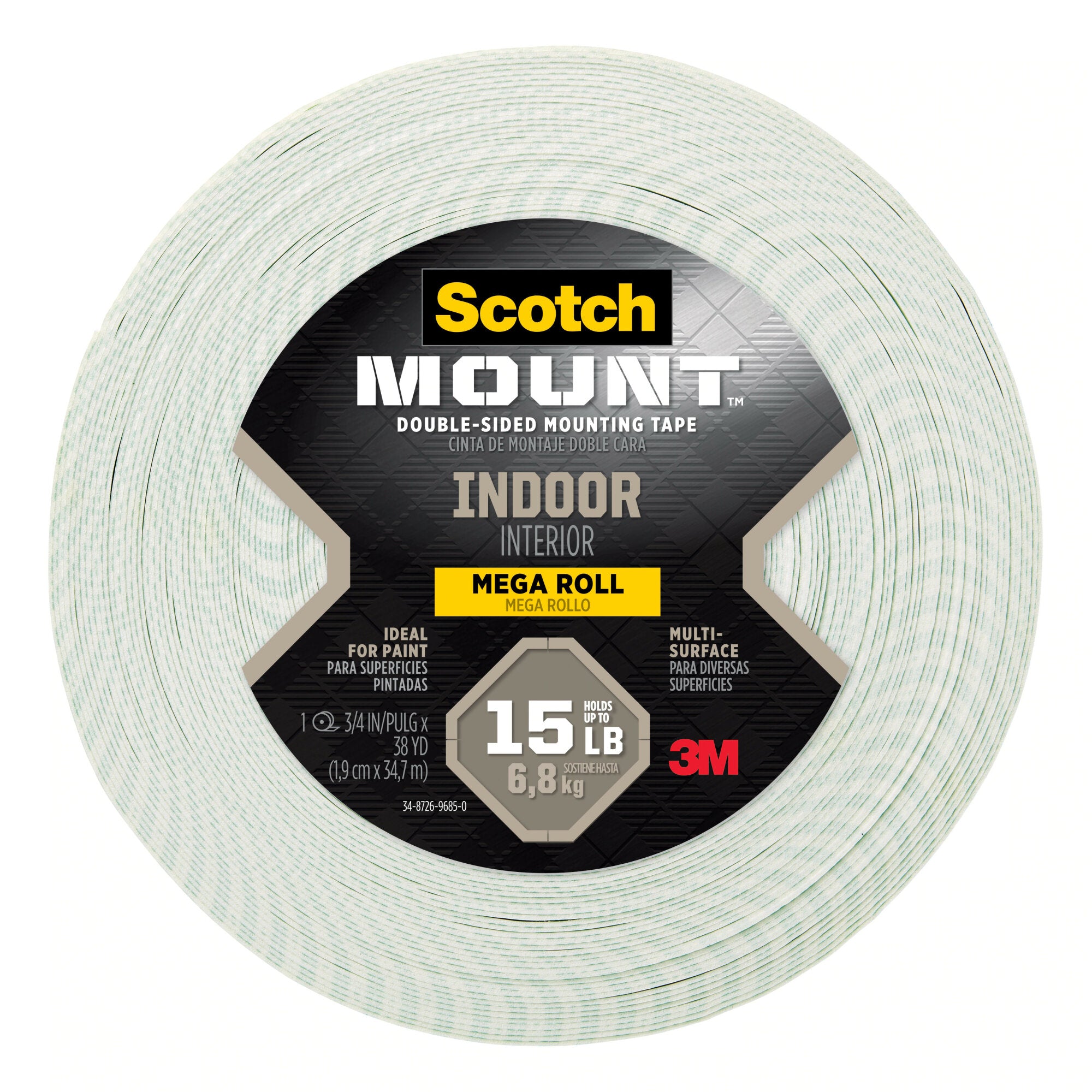 Scotch-Mount Indoor Double-Sided Mounting Tape 110H-MR, 3/4 in x 38 yd Online
