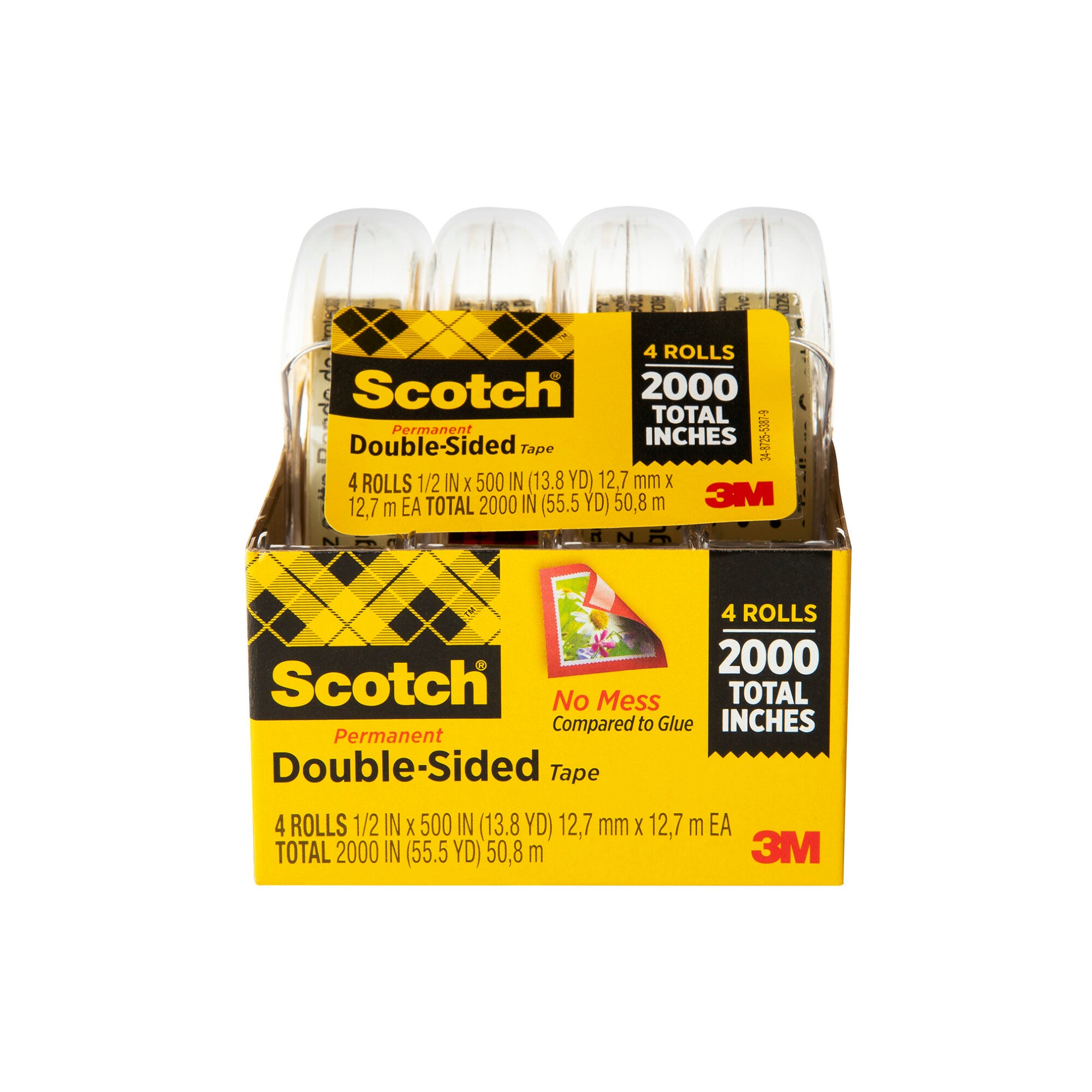 Scotch® Double Sided Tape, 4137, 1/2 in x 400 in Supply