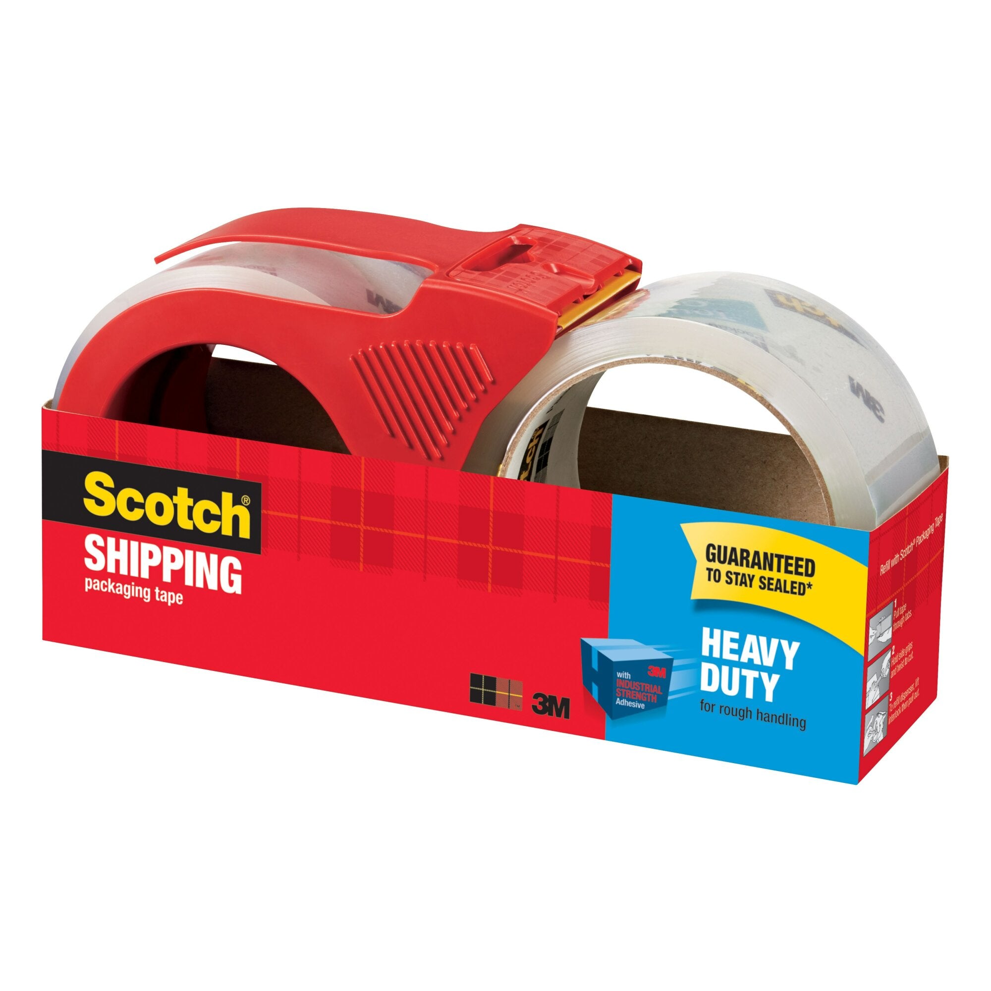 Scotch® Heavy Duty Shipping Packaging Tape 3850S-21RD-3GC, 1.88 in x 38.2 yd Online
