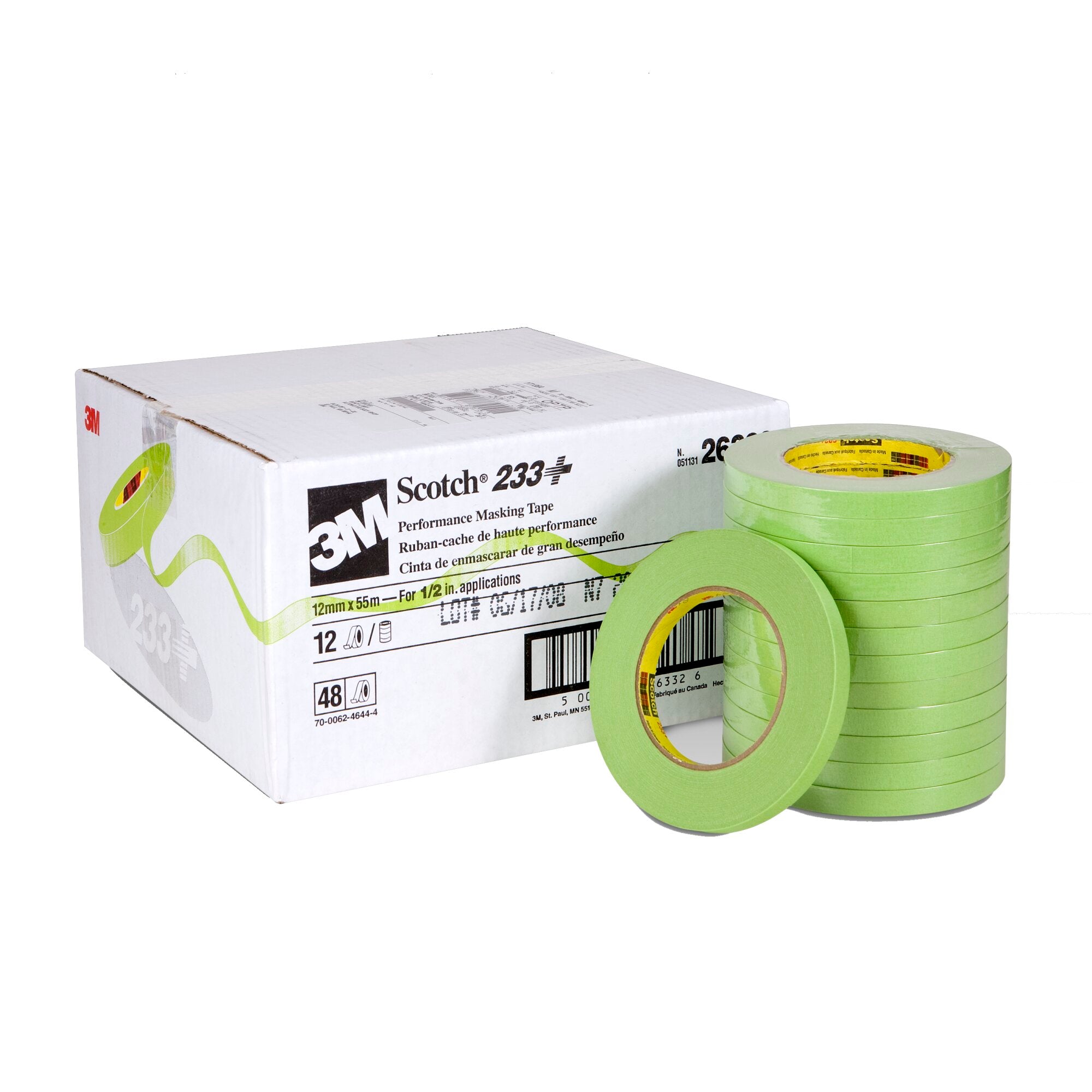 Scotch® Performance Masking Tape 233+, 26332, 12 mm x 55 m Online Sale