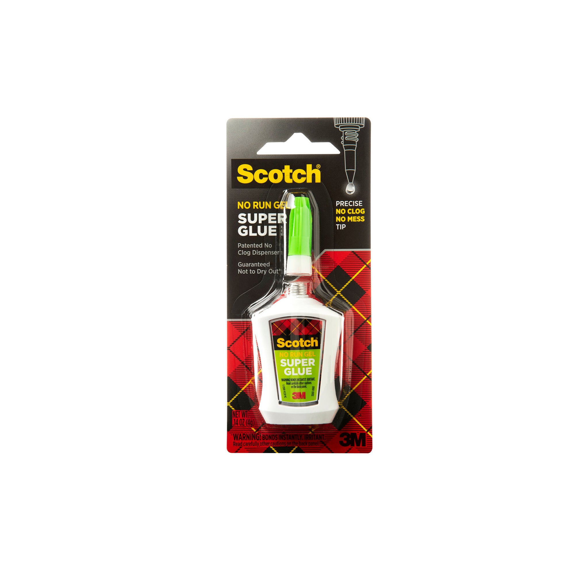Scotch® Super Glue Gel in Precision Applicator, AD125, .14 oz (4 g) Online now