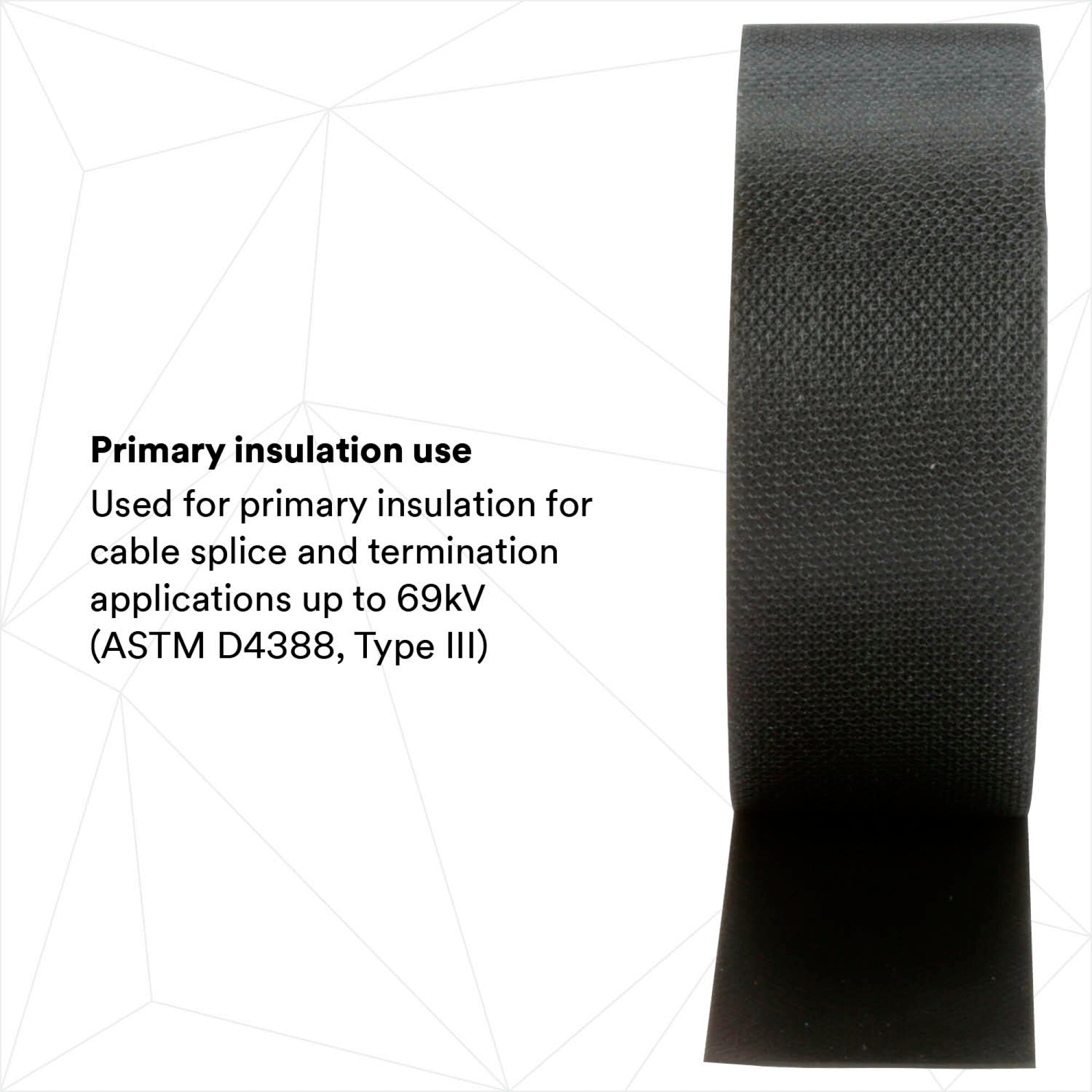 Scotch® Rubber Splicing Tape 23, 1-1/2 in x 30 ft, Black, 1 roll/carton Supply
