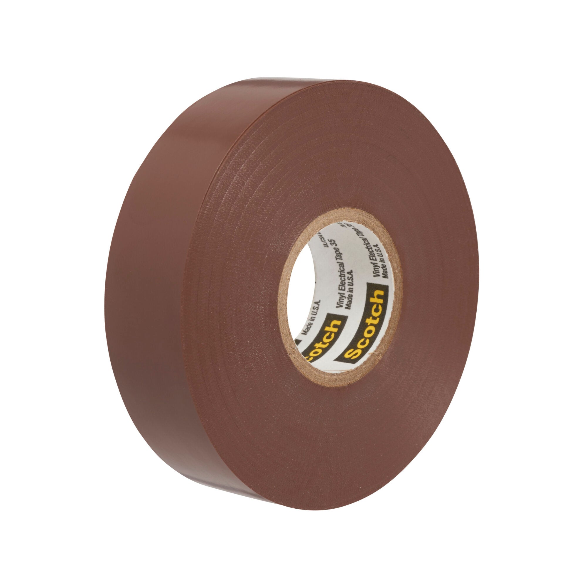 Scotch® Vinyl Color Coding Electrical Tape 35, 1/2 in x 20 ft, Brown Discount