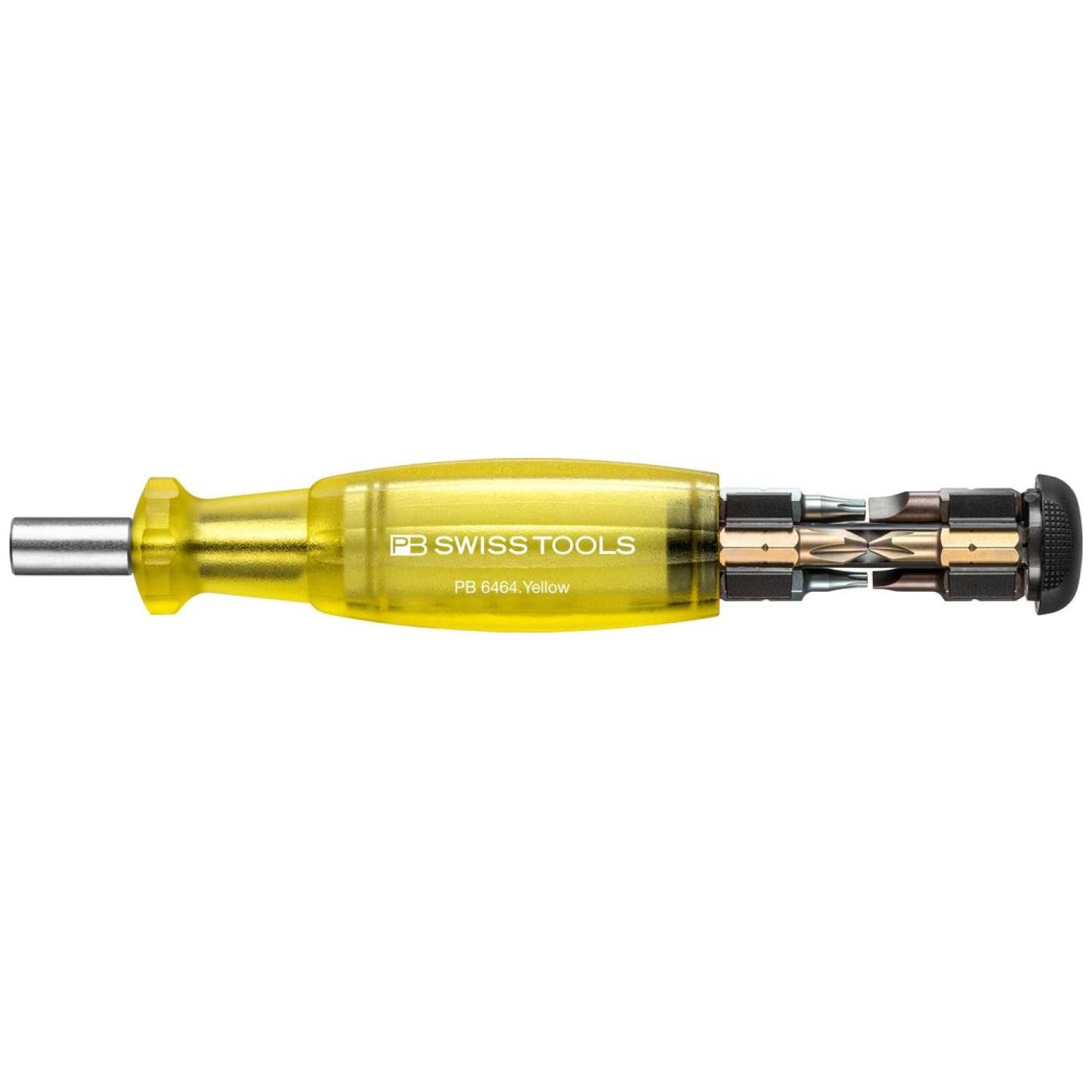 PB Swiss PB 6464.Yellow Bit Holding Screwdriver with Magazine, Slotted, Phillips, TORX®, 9 Pcs Online now