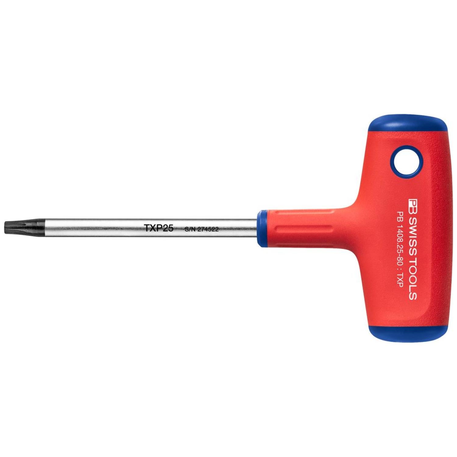 PB Swiss Tools PB 1408.25-80 Cross-Handle Screwdrivers, TORX® Plus TXP25