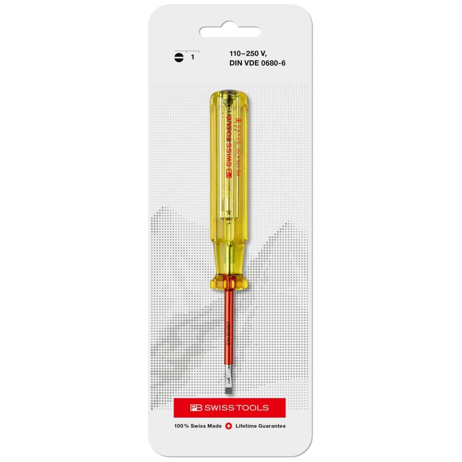 PB Swiss Tools PB 175.1-50 Voltage Tester, Skin Friendly 3.5 x 50 mm Online now