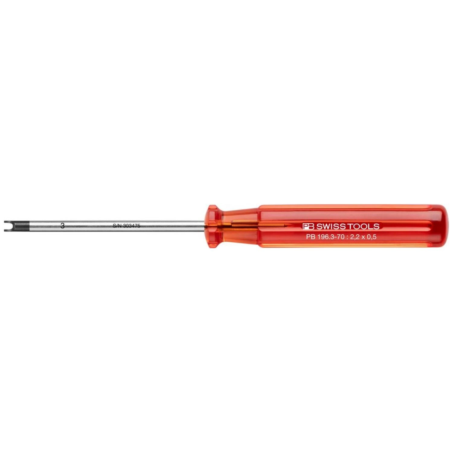 PB Swiss Tools PB 196.3-70 Slotted Nut Classic Screwdrivers, M2 x 70mm Discount