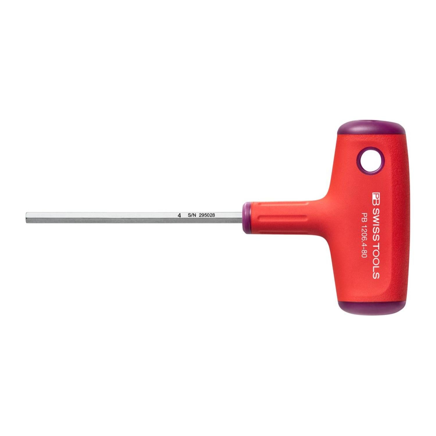 PB Swiss Tools PB 1206.4-80 Cross-Handle Screwdrivers, Hex 4 mm, 55 mm Online Hot Sale