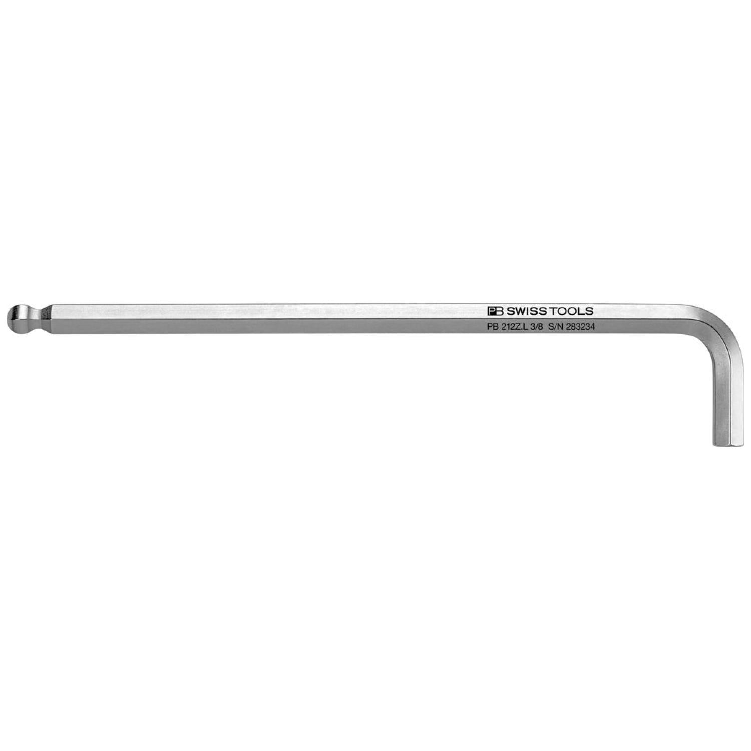 PB Swiss Tools PB 212Z.L 3/8 Ball Point L- Key, Long Hex – 3/8 Inch