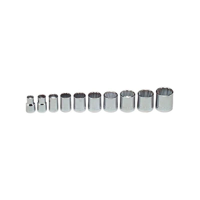 Wright Tool 378 3/8 Drive 10 Piece 12 Point Standard Socket Set Sale