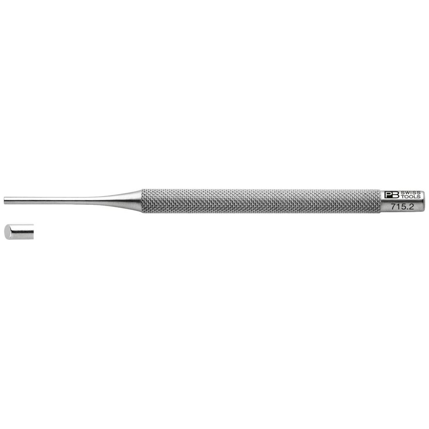 PB Swiss Tools PB 715.2 Safety pin punch, drift punch, knurled, 2 mm
