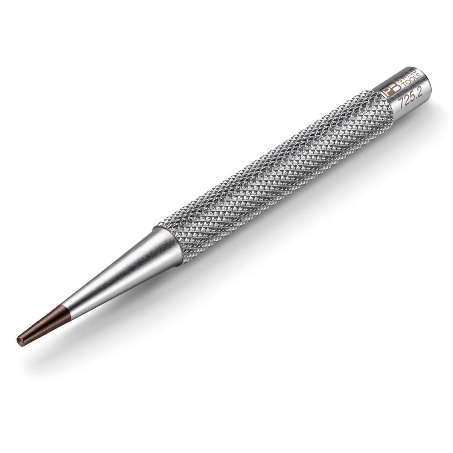 PB Swiss Tools PB 725.2 Knurled Nail Punches w/ Concave Tip, 2 mm