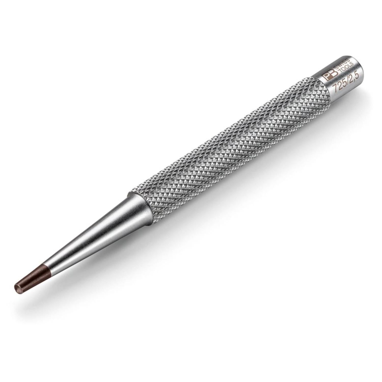 PB Swiss Tools PB 725.2,5 Knurled Nail Punches w/ Concave Tip, 2.5 mm Fashion