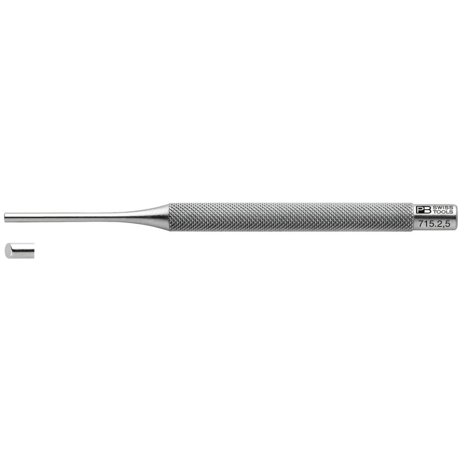 PB Swiss Tools PB 715.2,5 Safety pin punch, drift punch, knurled, 2.5 mm