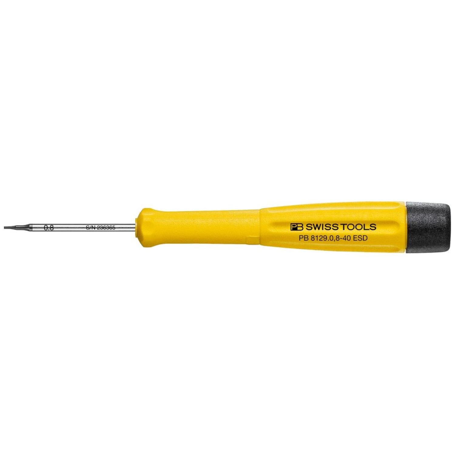 PB Swiss Tools PB 8129.0,8-40 ESD Electronics Screwdriver, Pentalobe