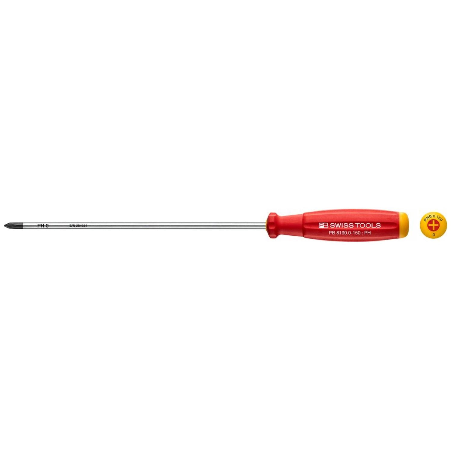PB Swiss Tools PB 8190.0-150 SwissGrip Screwdrivers PH0 , 150 mm