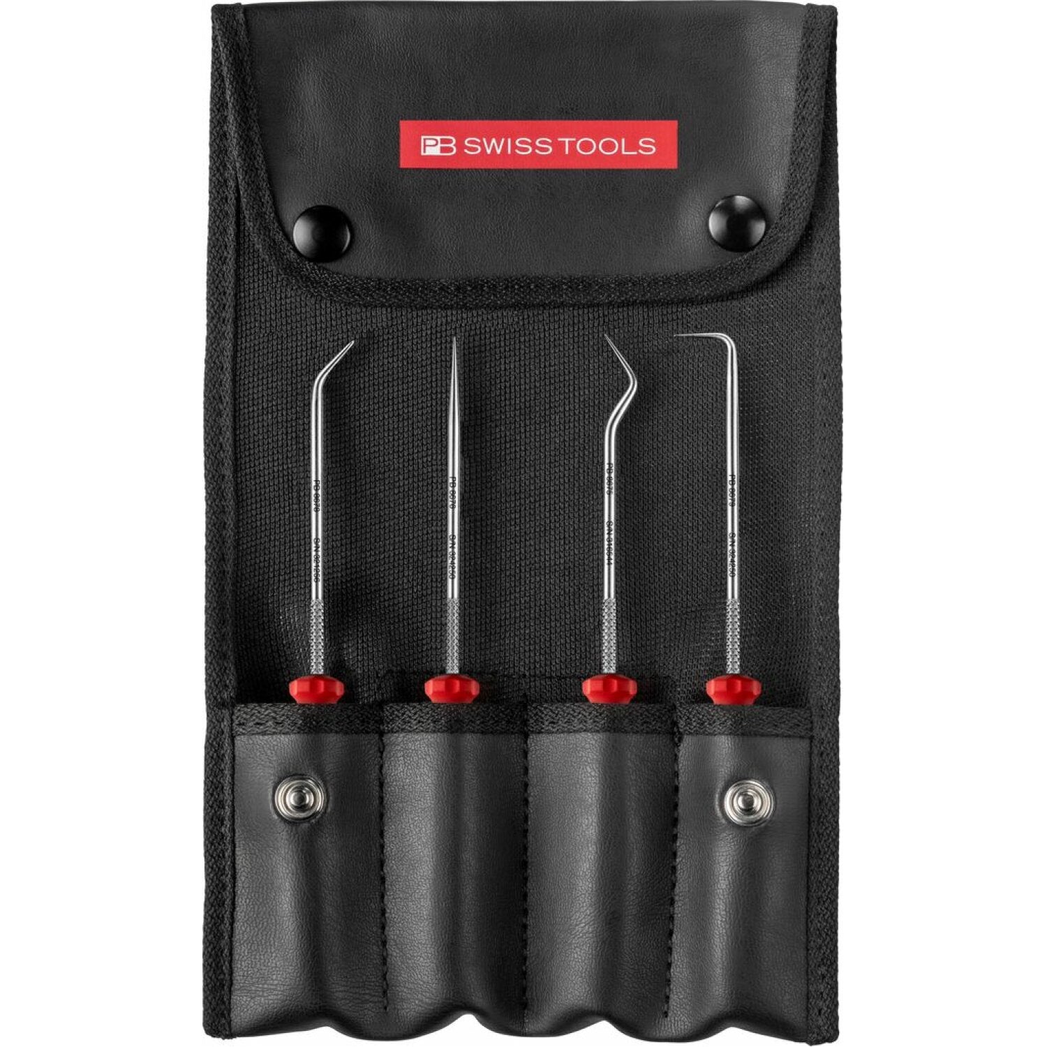 PB Swiss Tools PB 8681.Set PickTool, SwissGrip Handle, 4-Piece Set In Roll-Up Case