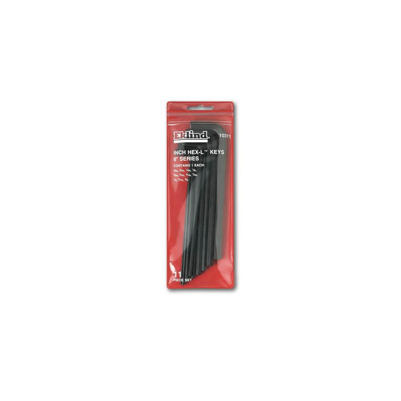 Wright Tool 9E10311 Fractional L-Key Set, Long Arm in Pouch 11 Pieces Online Hot Sale