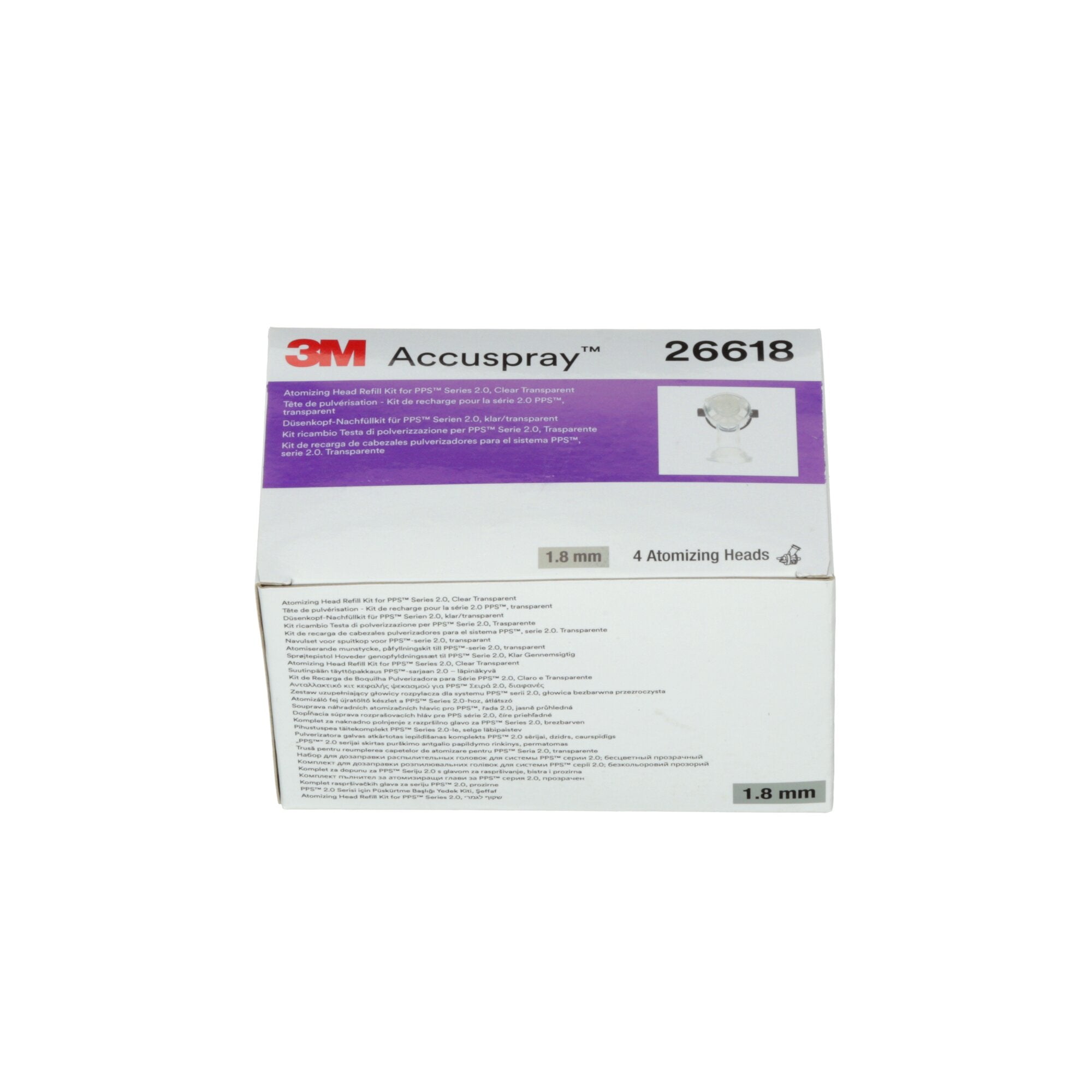 3M Accuspray Atomizing Head Refill Pack for 3M PPS Series 2.0,26618, Clear Online Hot Sale