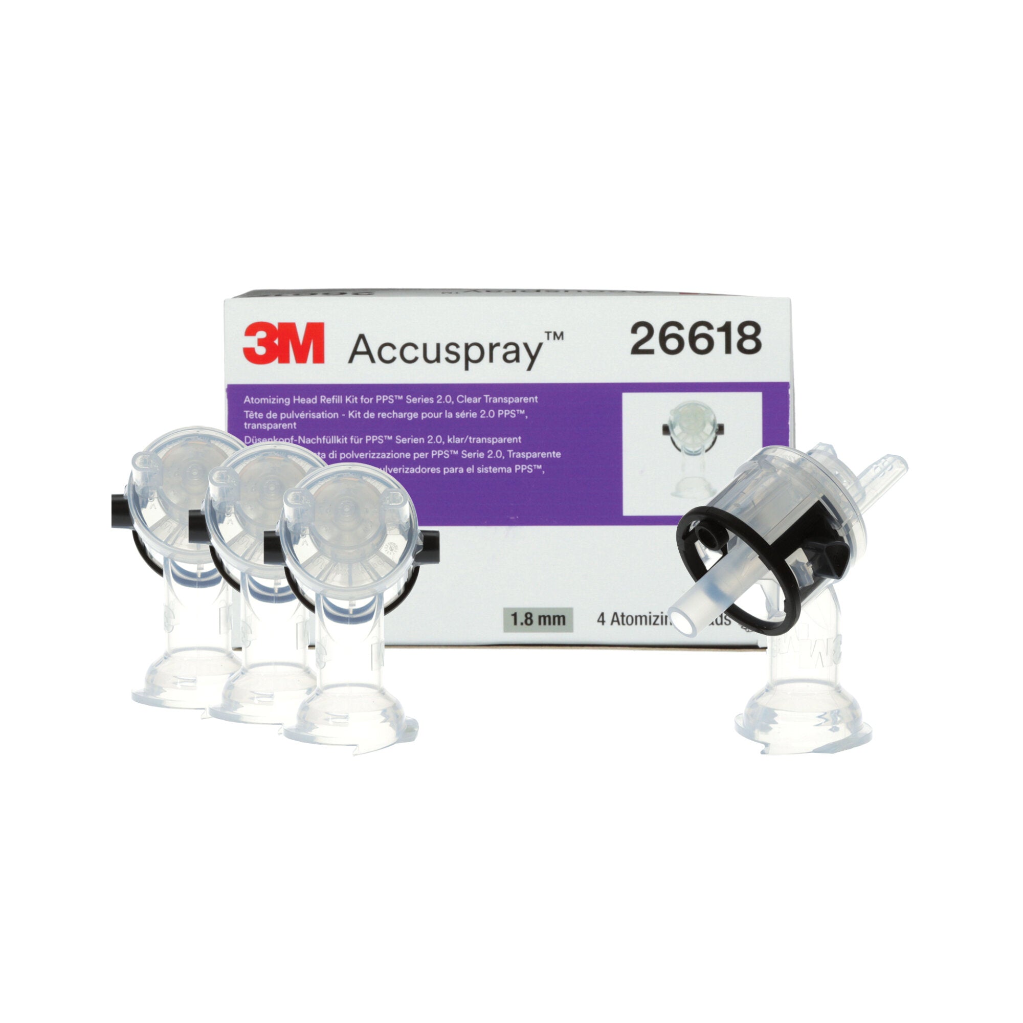 3M Accuspray Atomizing Head Refill Pack for 3M PPS Series 2.0,26618, Clear Online Hot Sale