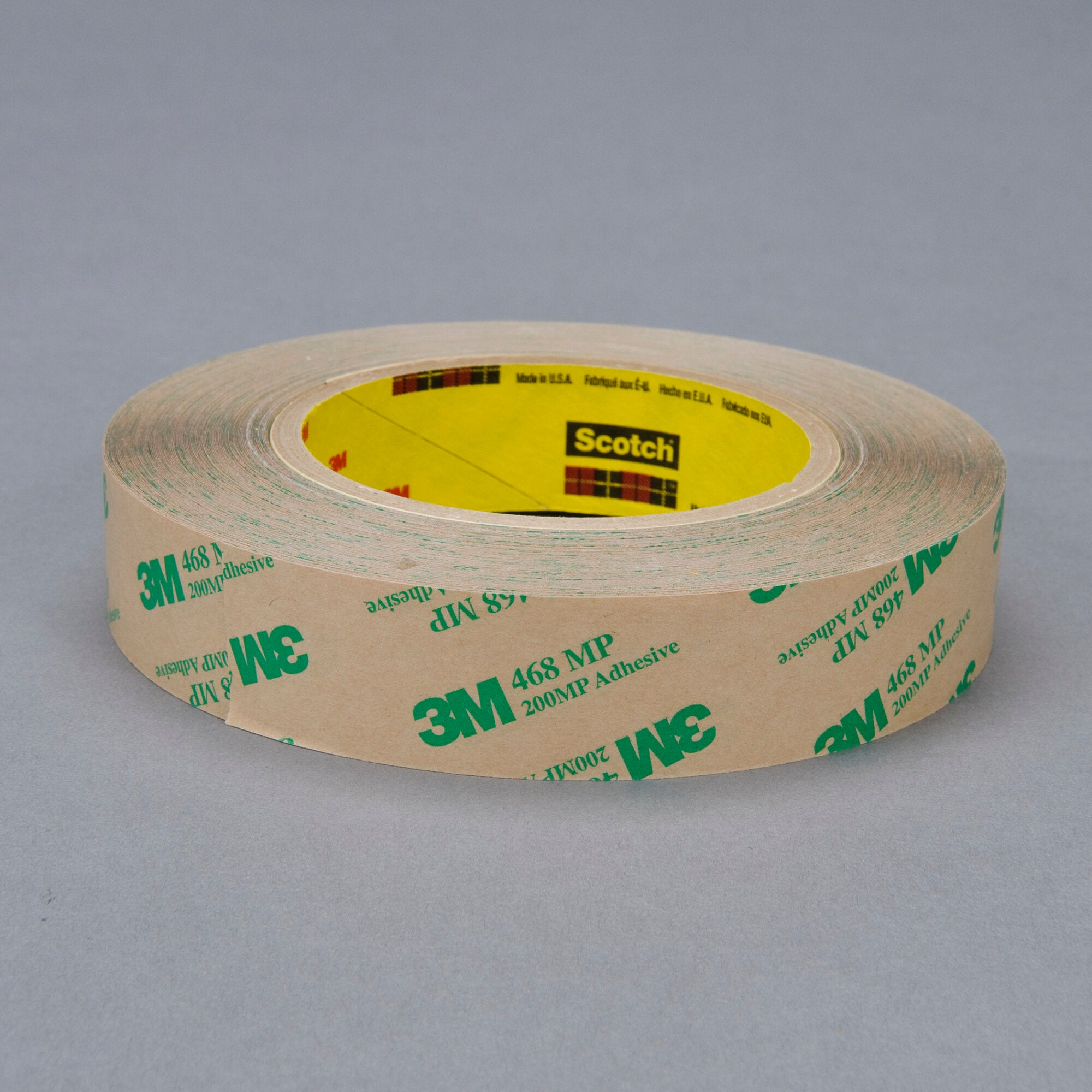 3M Adhesive Transfer Tape 468MP, Clear, 9 in x 180 yd, 5 mil Online now