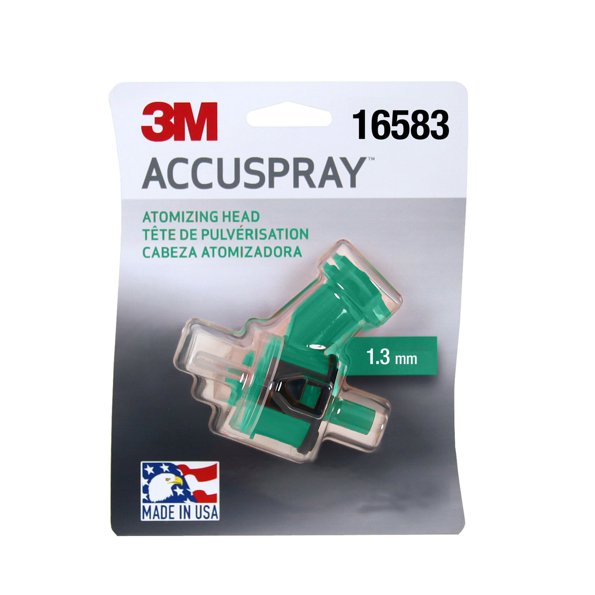 3M Accuspray Atomizing Head, 16614, Green, 1.3 mm, 4 per kit Online Sale