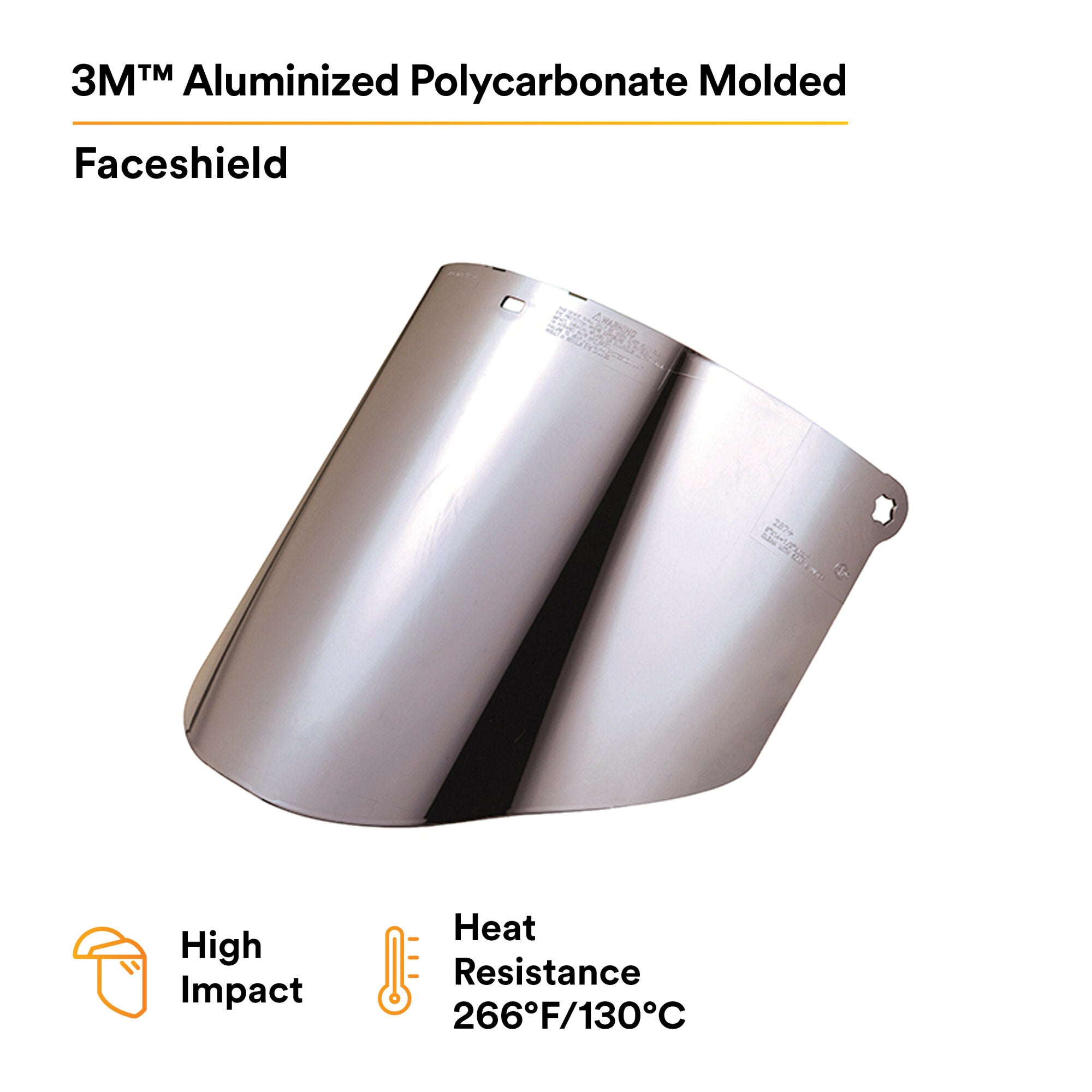 3M Aluminized Polycarbonate Molded Clear Faceshield Window,82504-00000 Hot on Sale