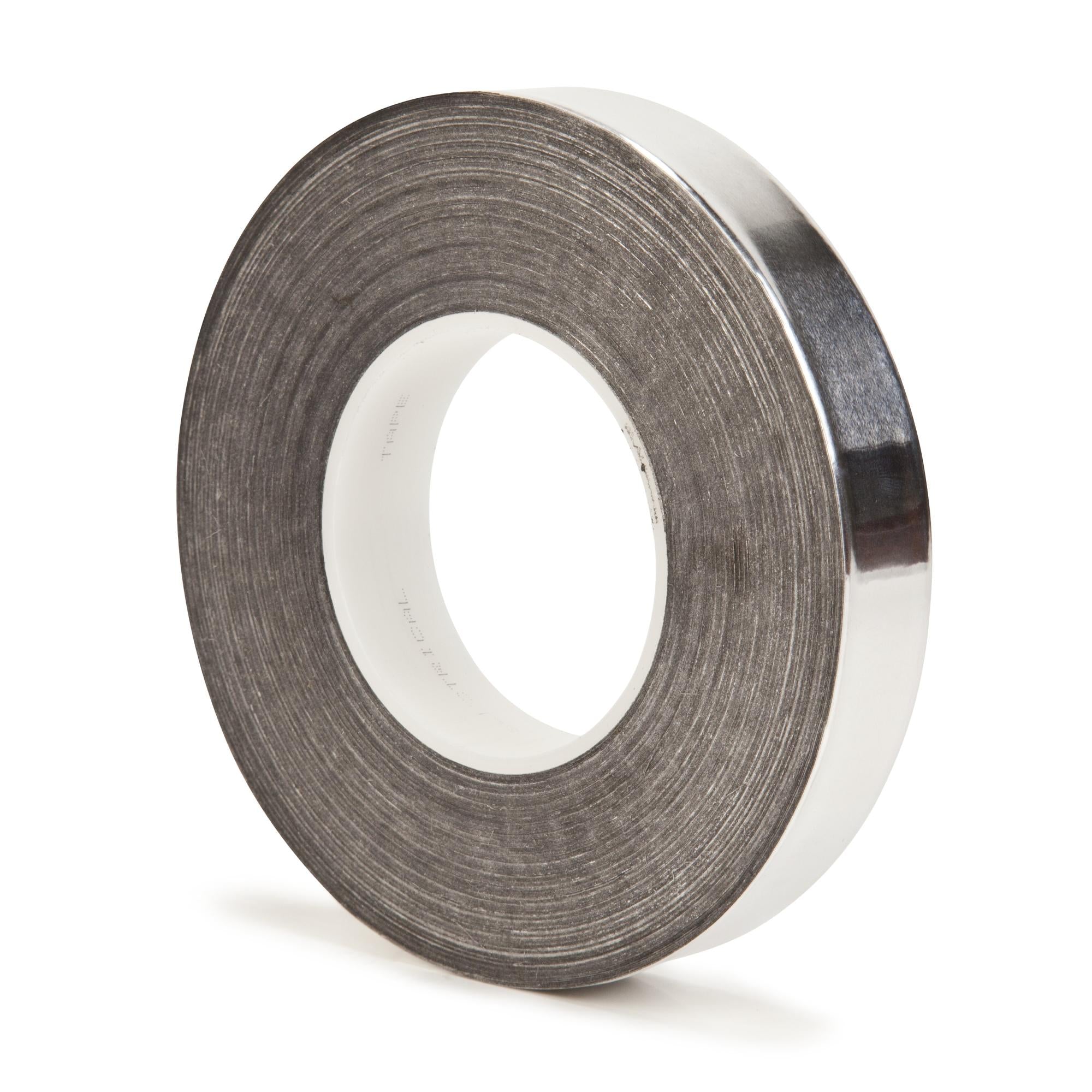 3M Aluminum Foil Tape 1115B, 4.27 in x 60 yd, 4.5 mil, 3 in core,Silver