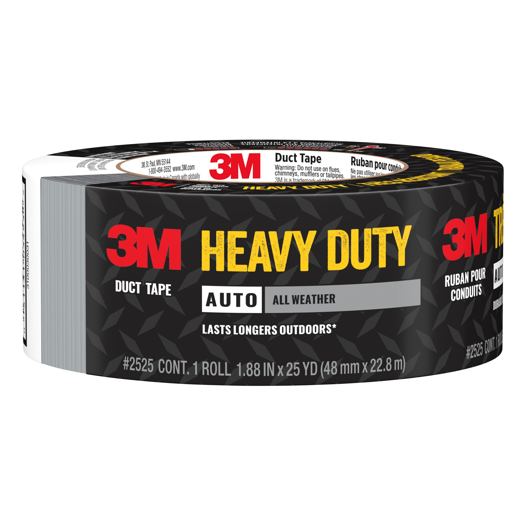 3M Automotive Heavy Duty All Weather Duct Tape 2525-NA, 1.88 in x 25 yd Online now