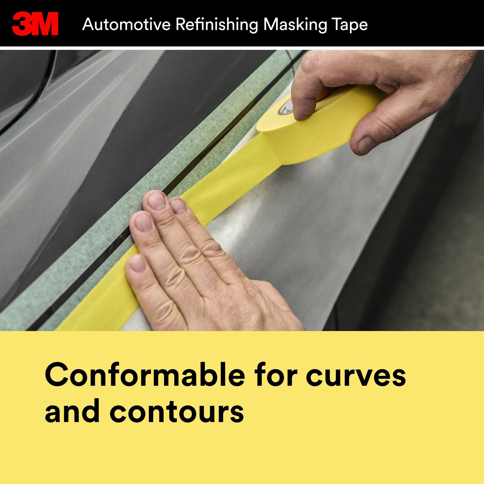 3M Automotive Refinish Masking Tape, 03425, 36 mm x 32 m