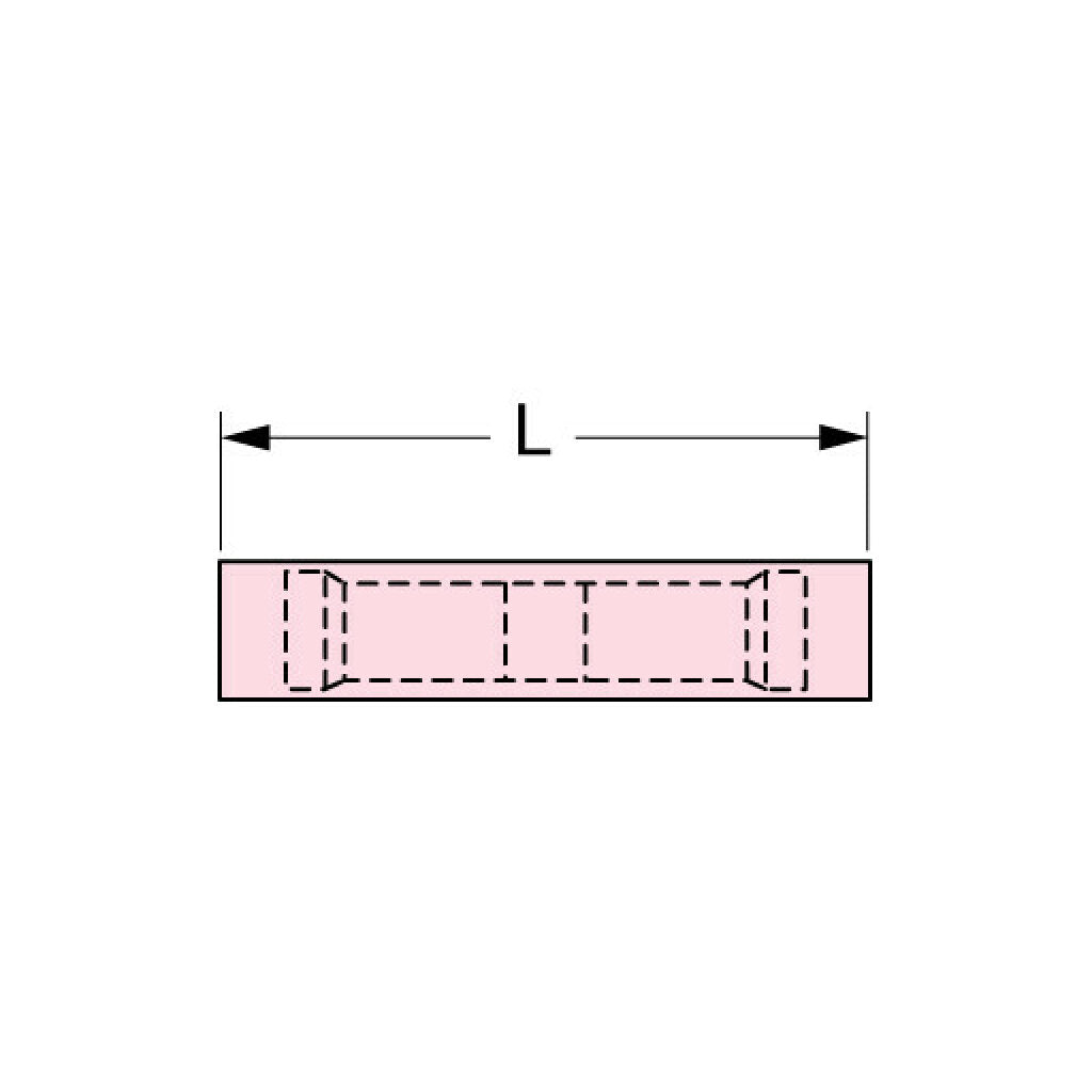 3M Butt Connector, Nylon Insulated w/Insulation Grip 22-18 AWG, 94784,61-NB Supply