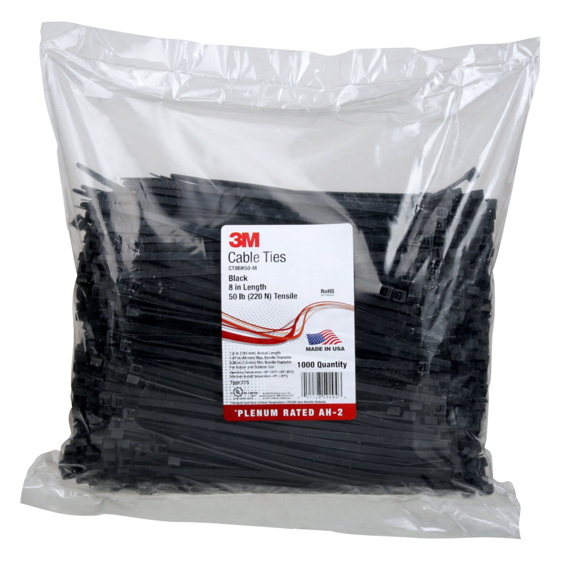 3M Cable Tie CT8BK50-M