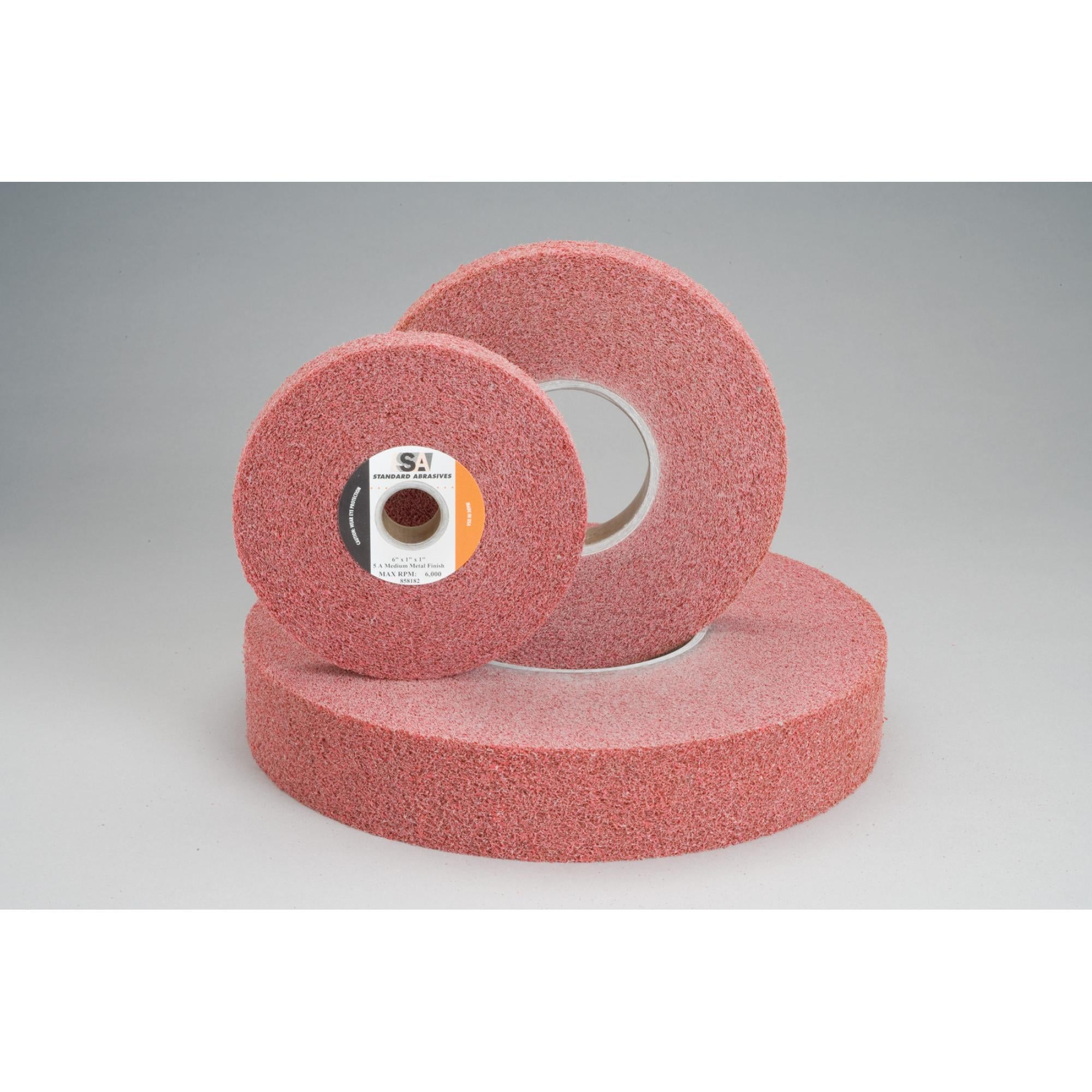 Standard Abrasives Metal Finishing Wheel 857382, 8 in x 1 in x 3 in 4AMED Sale