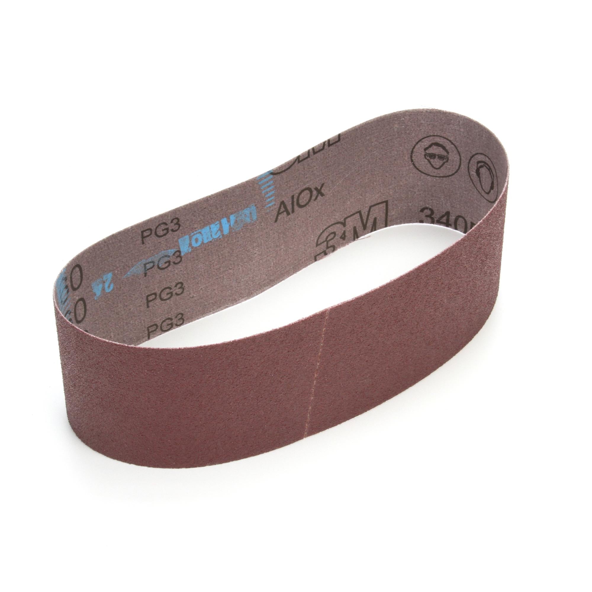 3M Cloth Belt 340D, P100 X-weight, 4 in x 24 in, Fabri-lok,Single-flex