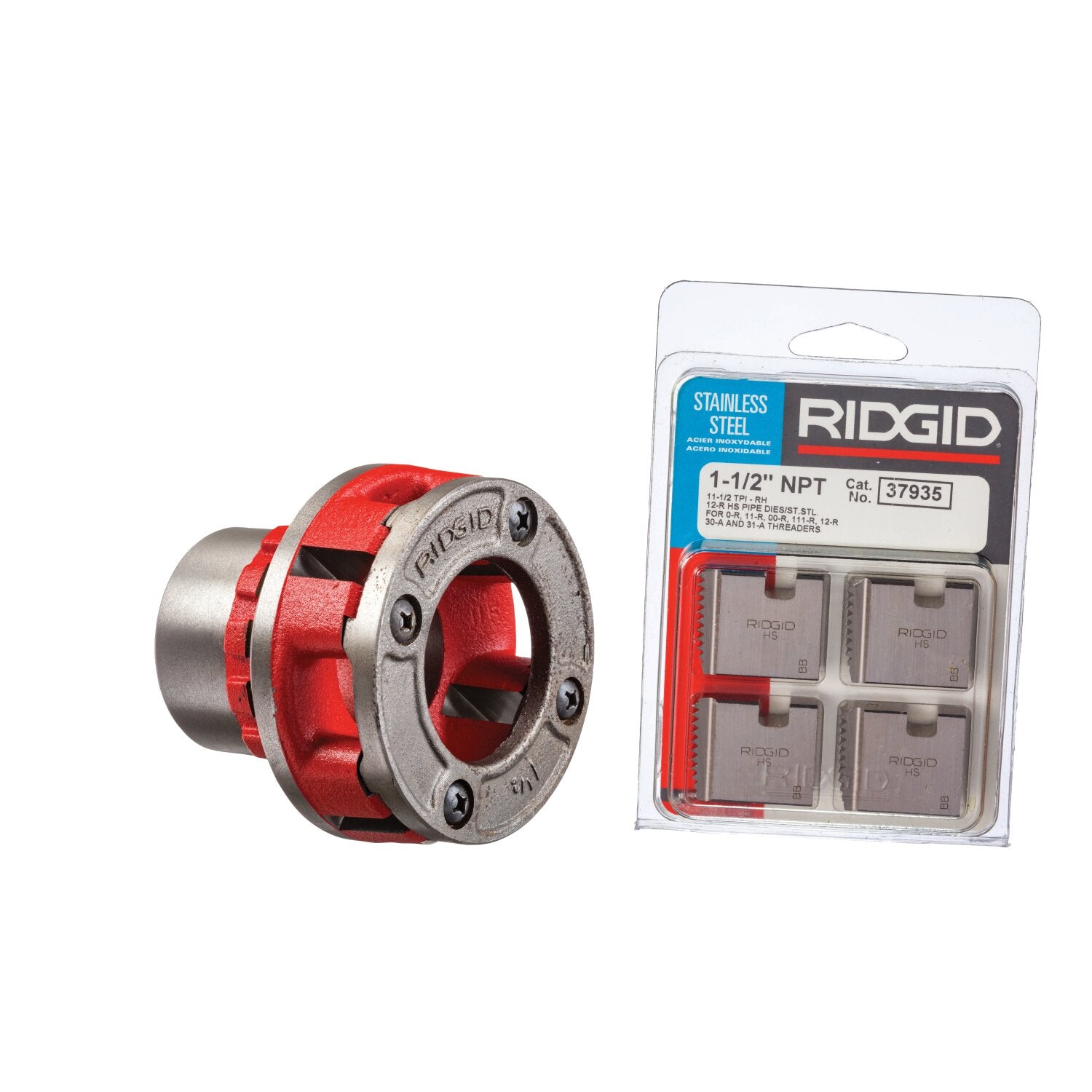 Ridgid 20933 1 1/2″ High-Speed Stainless Steel Die Head