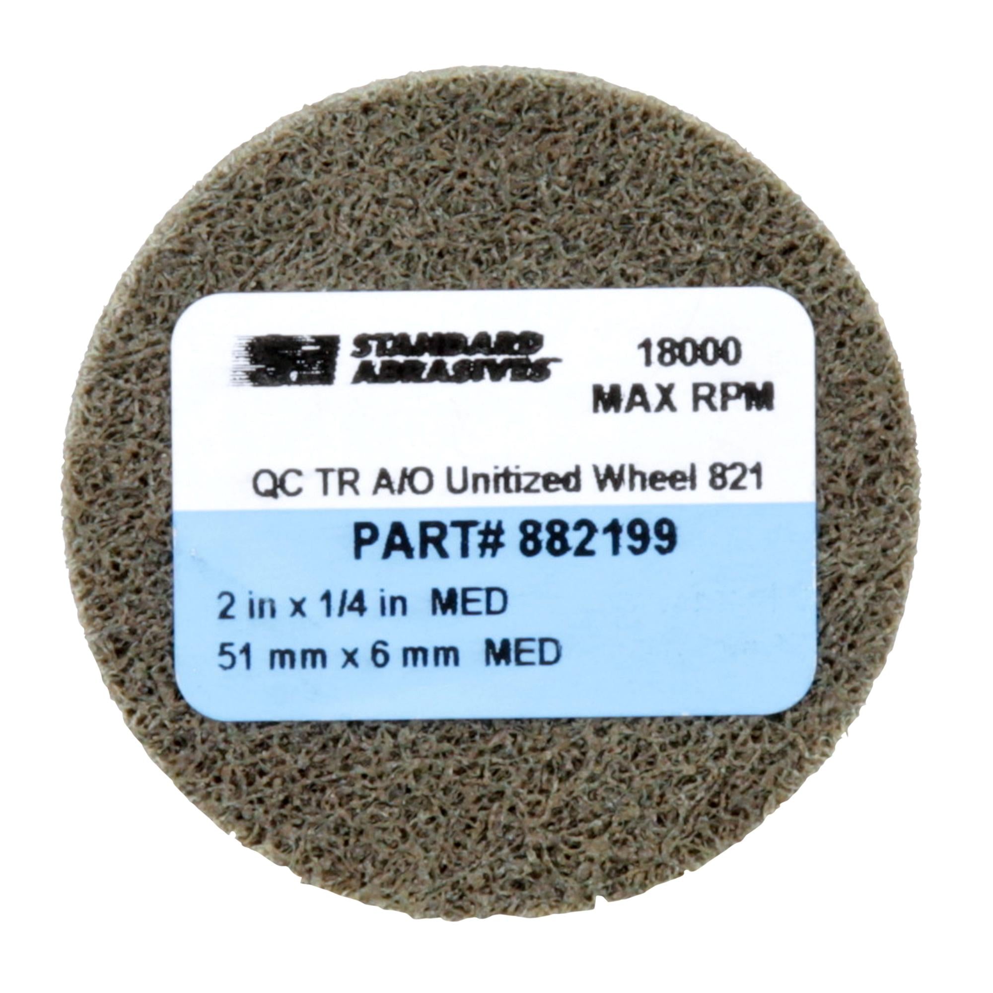 Standard Abrasives Quick Change TR A/O Unitized Wheel 882199, 821 2 inx 1/4 in Discount