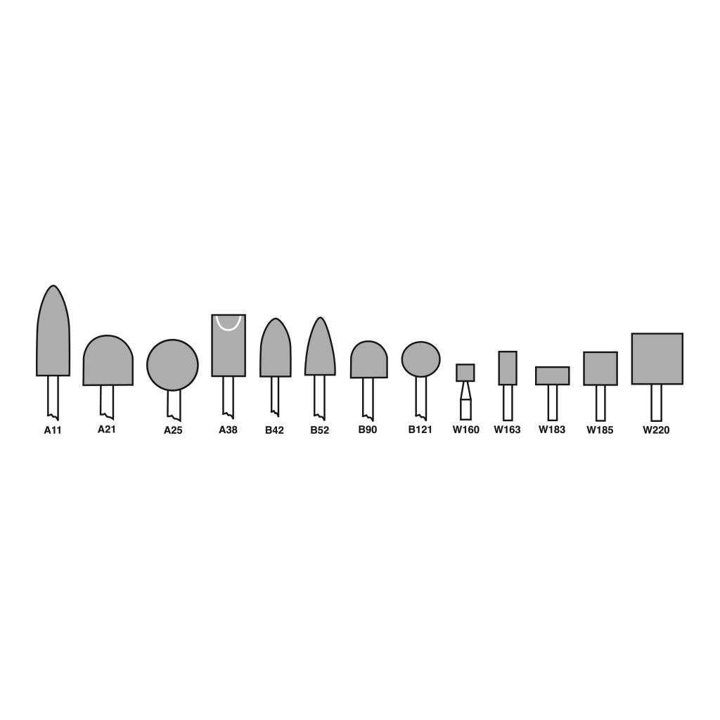 Standard Abrasives Unitized Mounted Point 877127, 732 W183 x 3 mm, 4 Cases on Sale