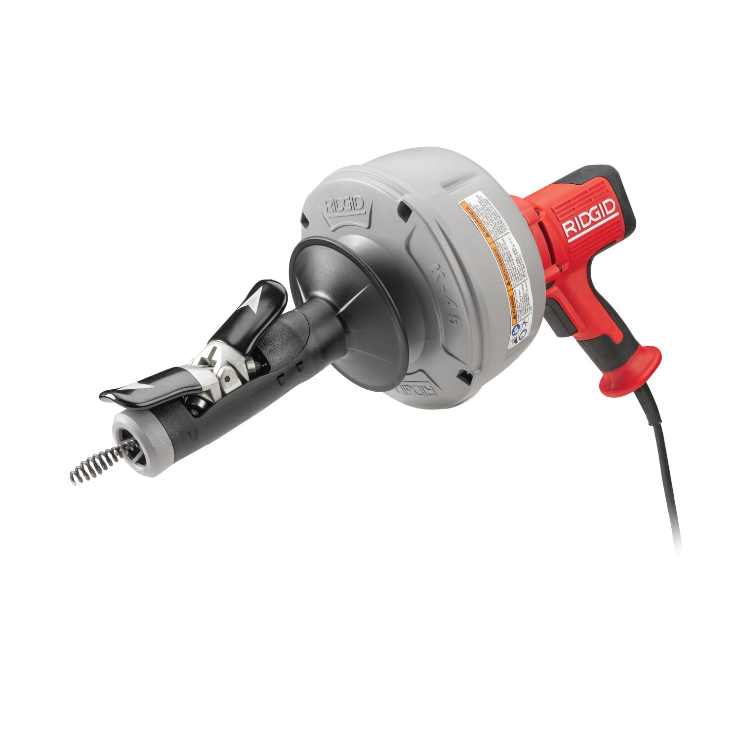 Ridgid 35473 K-45AF Machine with: – C-1lC, 5/16″ x 25′ (8 mm x 7.6 m) Inner Core Cable with Inner Drum