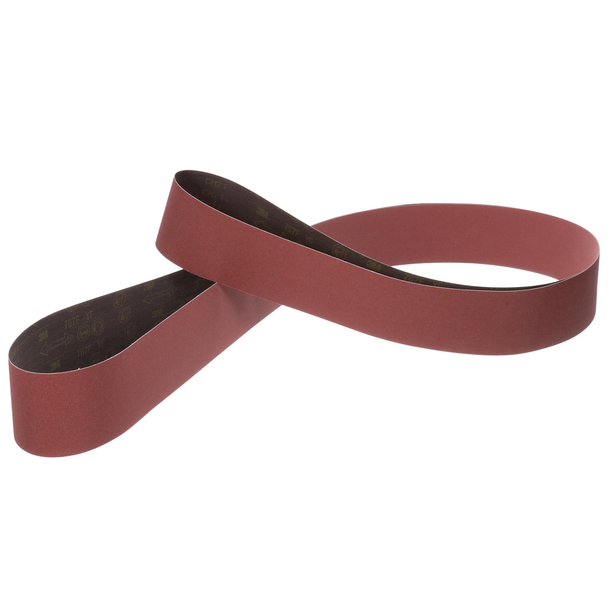 3M Cloth Belt 767F, 60+ YF-weight, 3 in x 79 in, Film-lok, Single-flex Hot on Sale