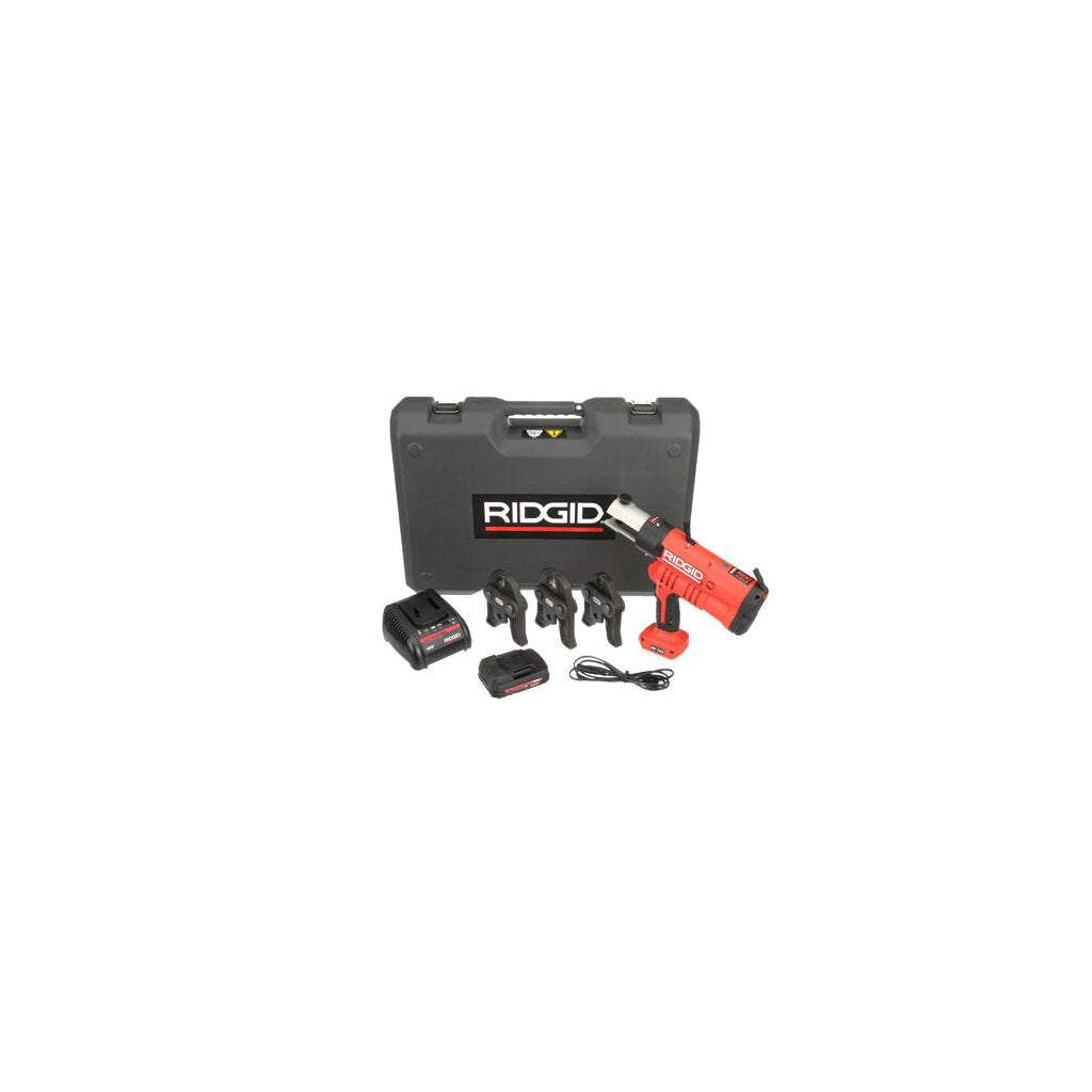 Ridgid 43248 RP 340-B + Case + Battery + Charger + V 15 – 22 – 28 mm Jaws on Sale
