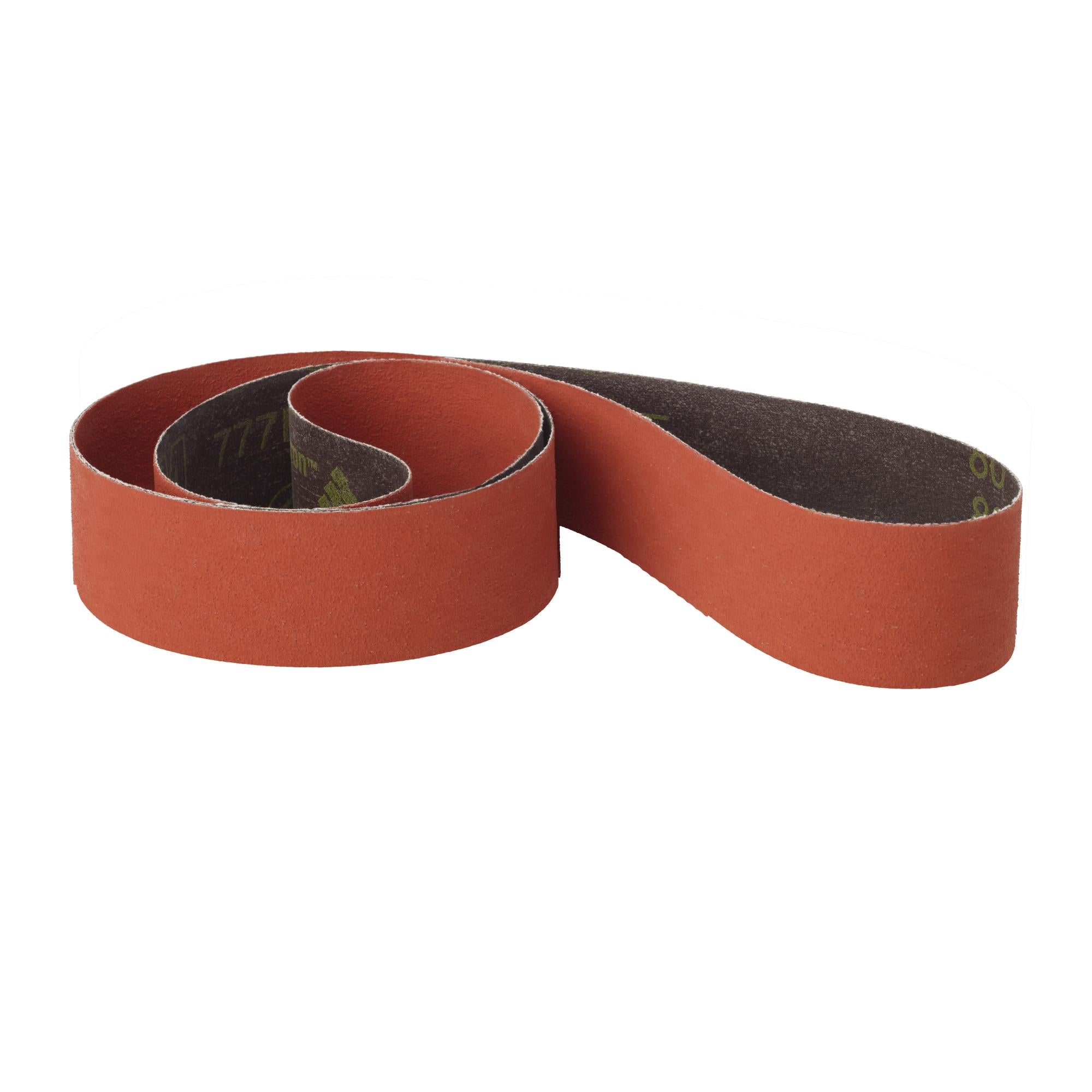 3M Cloth Belt 777F, 80 YF-weight, 3 in x 10-11/16 in, Fabri-lok,Single-flex