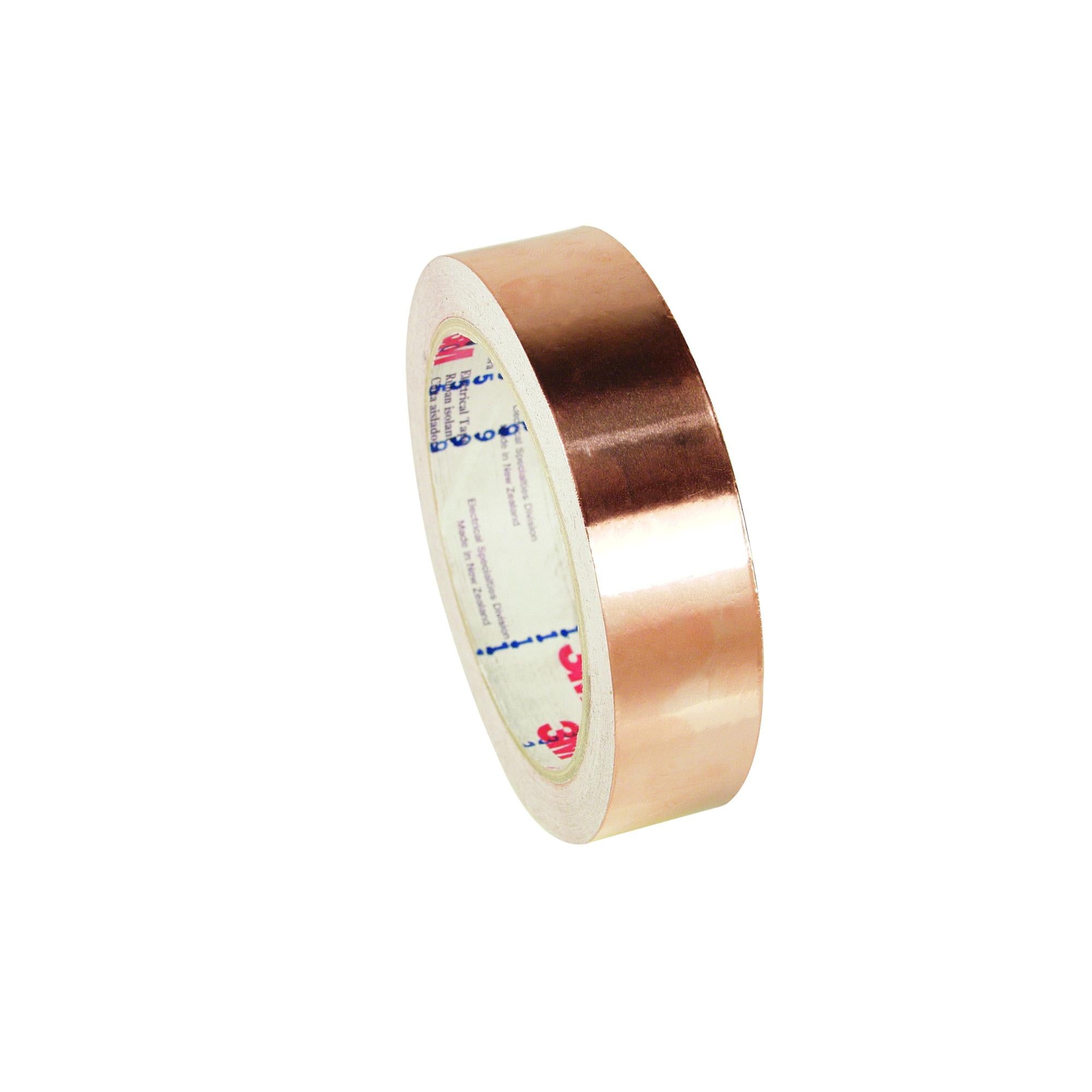 3M Copper Foil EMI Shielding Tape 1182, 23 in x 18 yds, slitter/distlog rolls