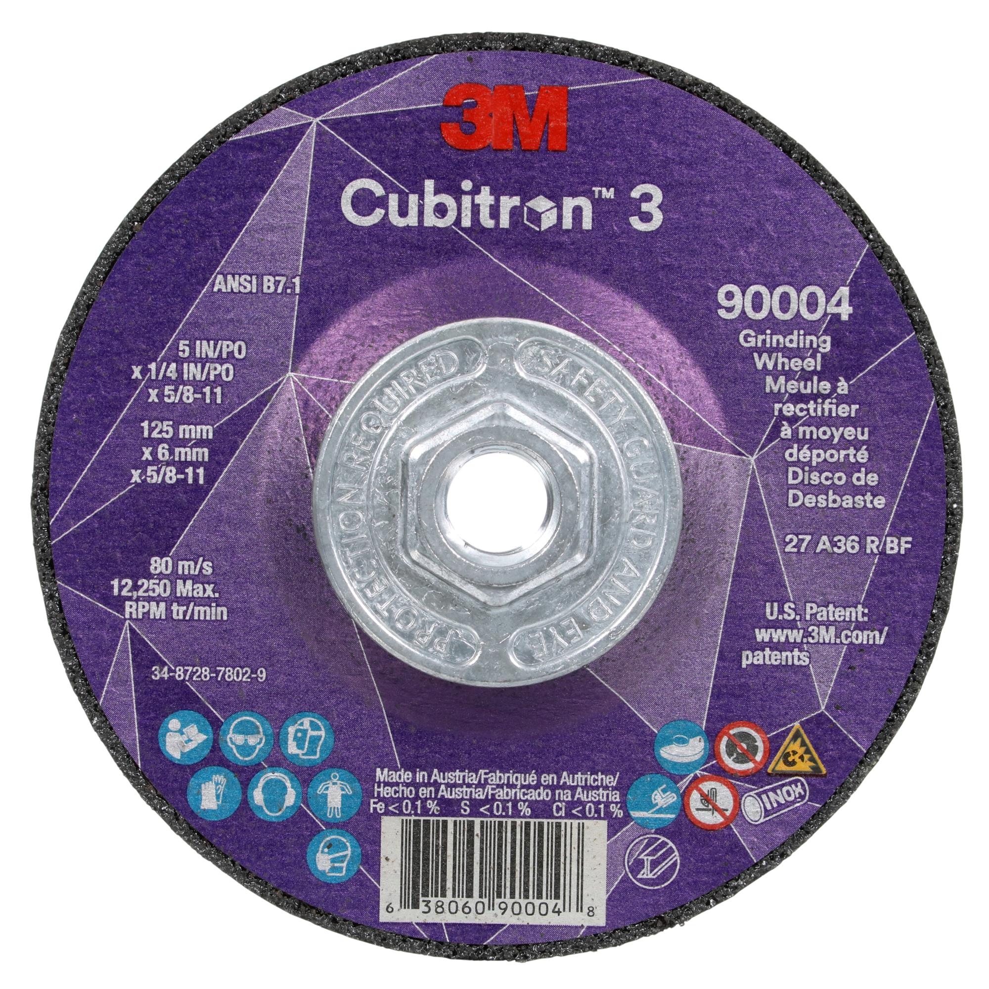 3M Cubitron 3 Depressed Center Grinding Wheel, 90004, 36+, T27 Sale