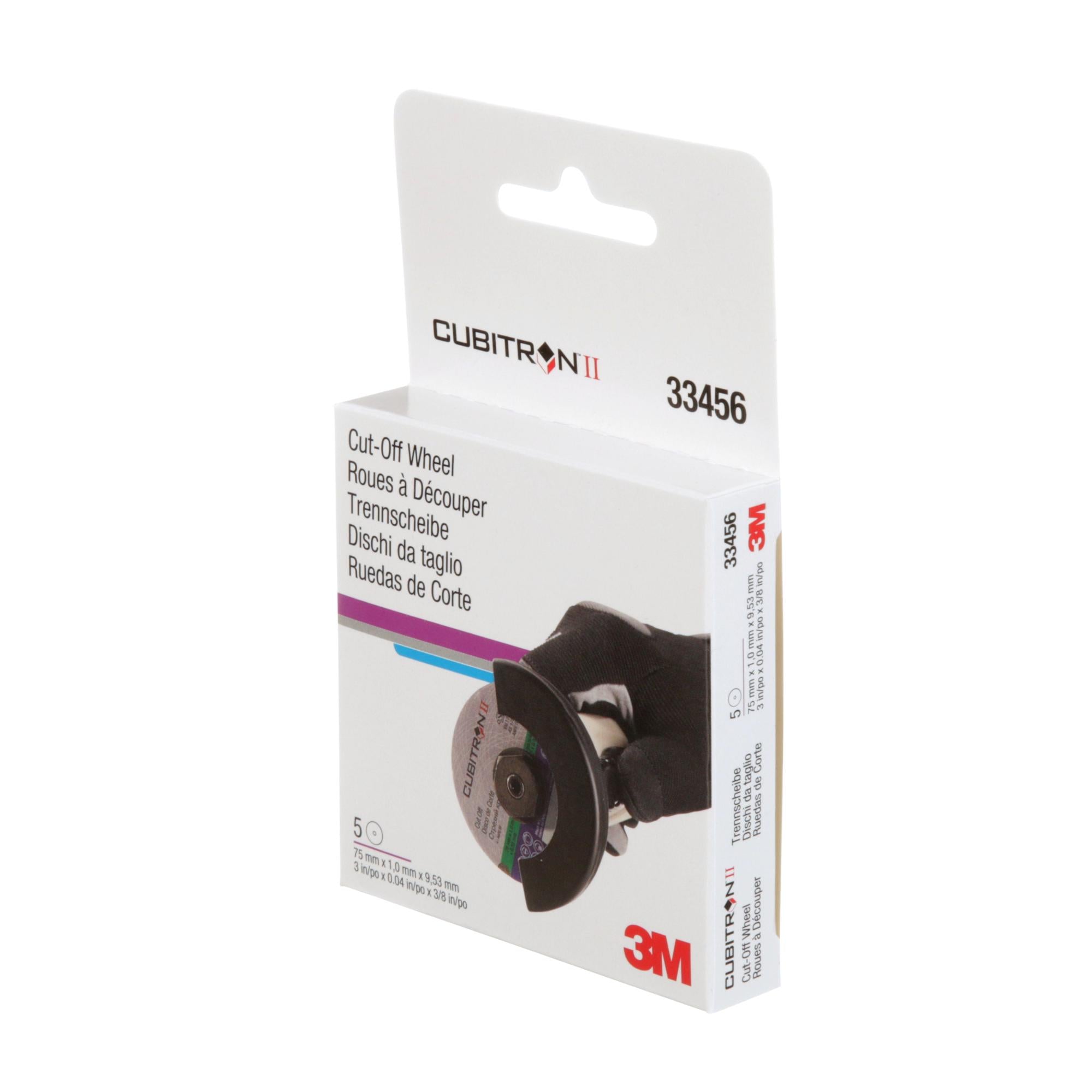 3M Cubitron II Cut-Off Wheel, 33456, 75 mm x 1 mm x 9.53 mm on Sale