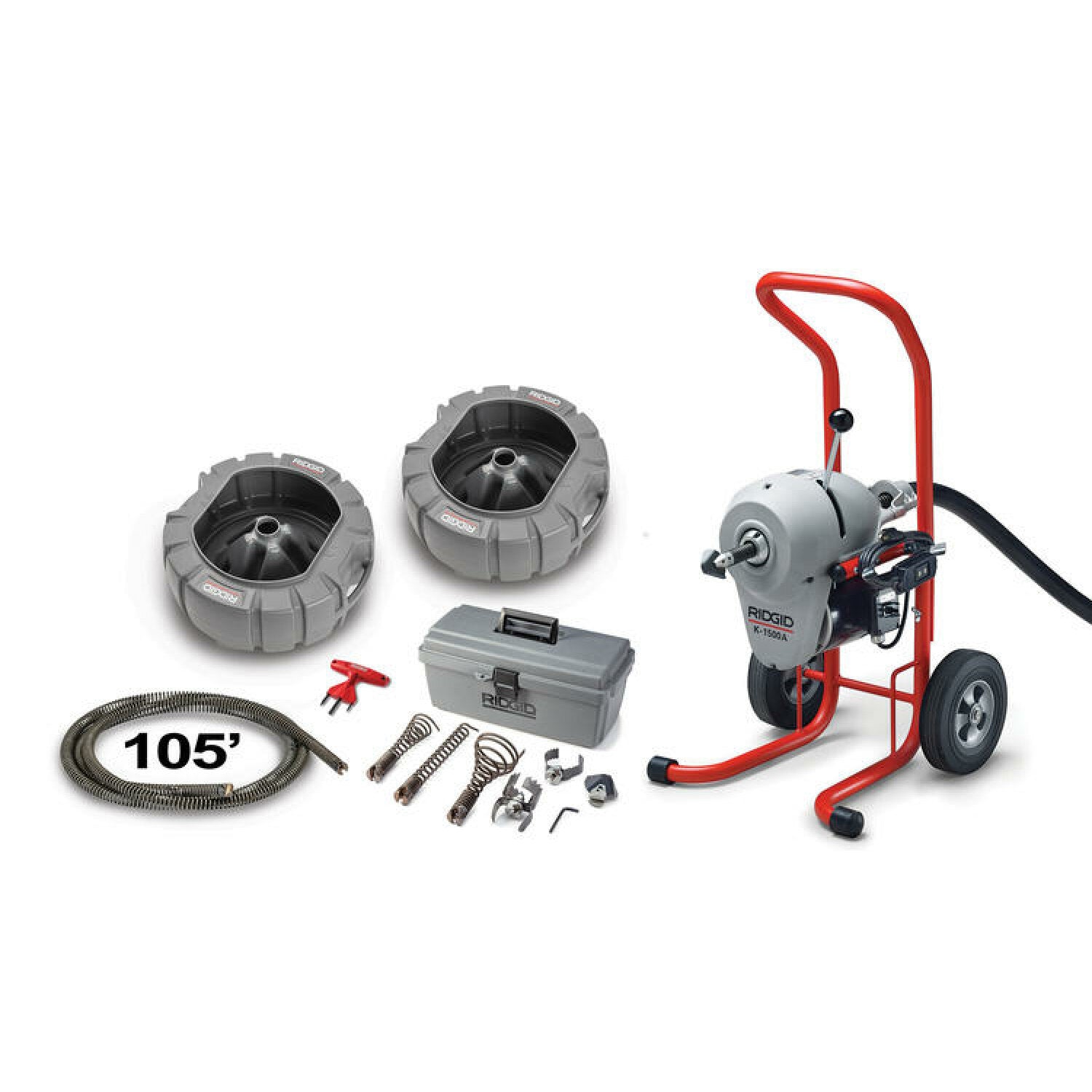 Ridgid 67388 K-1500A Sectional Machine Kit with C-11, 120 V, 60 Hz Hot on Sale