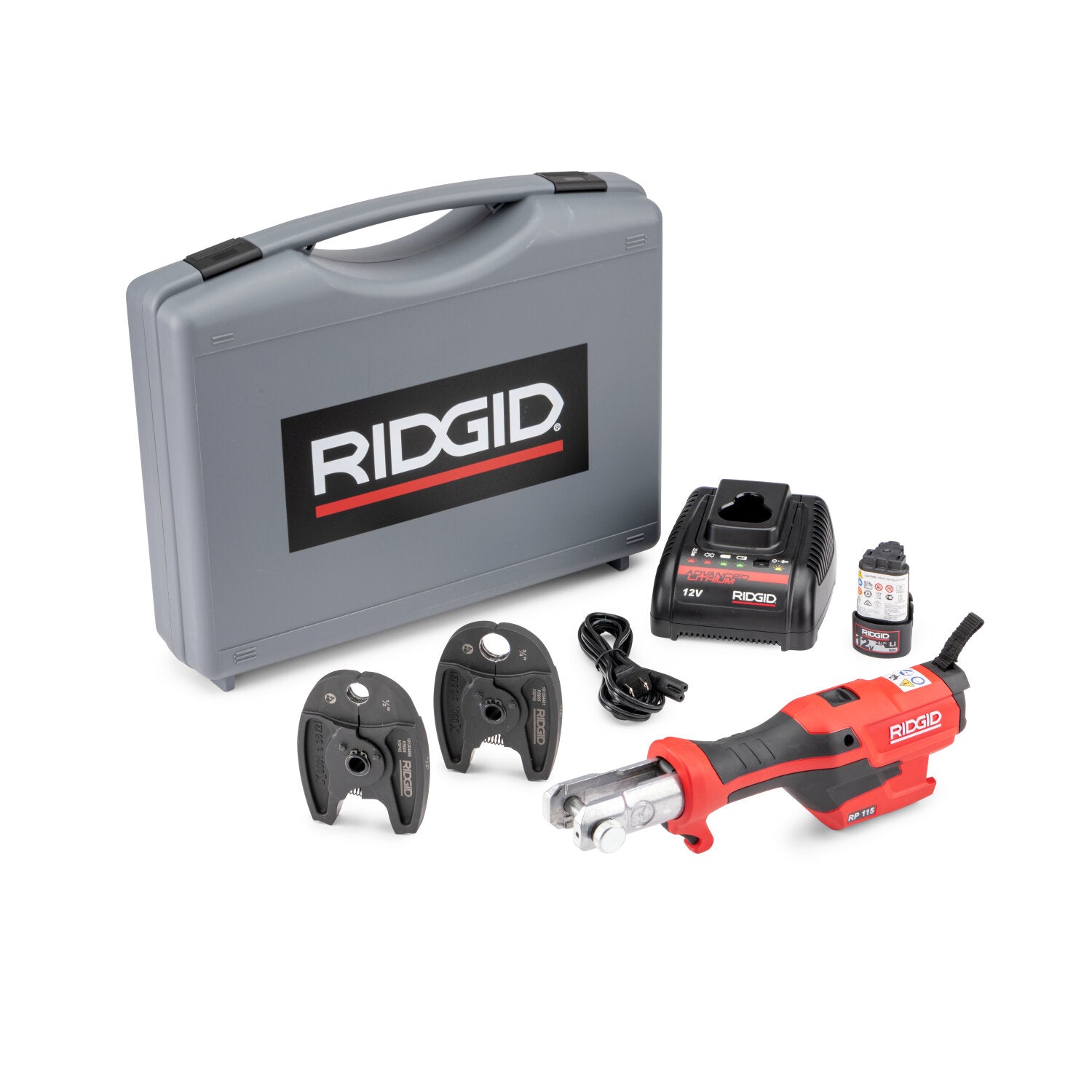 Ridgid 72543 RP 115 Battery Kit with PureFlow Jaws (1/2” – 3/4”) Online Sale