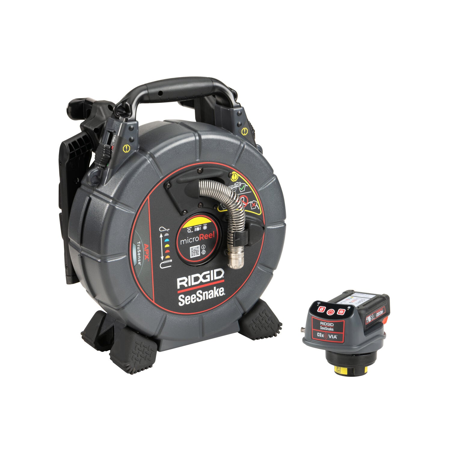 Ridgid 78728 SeeSnake mircroREEL APX & CSx Via System with TruSense – 1 Battery and 1 Charger Included Hot on Sale